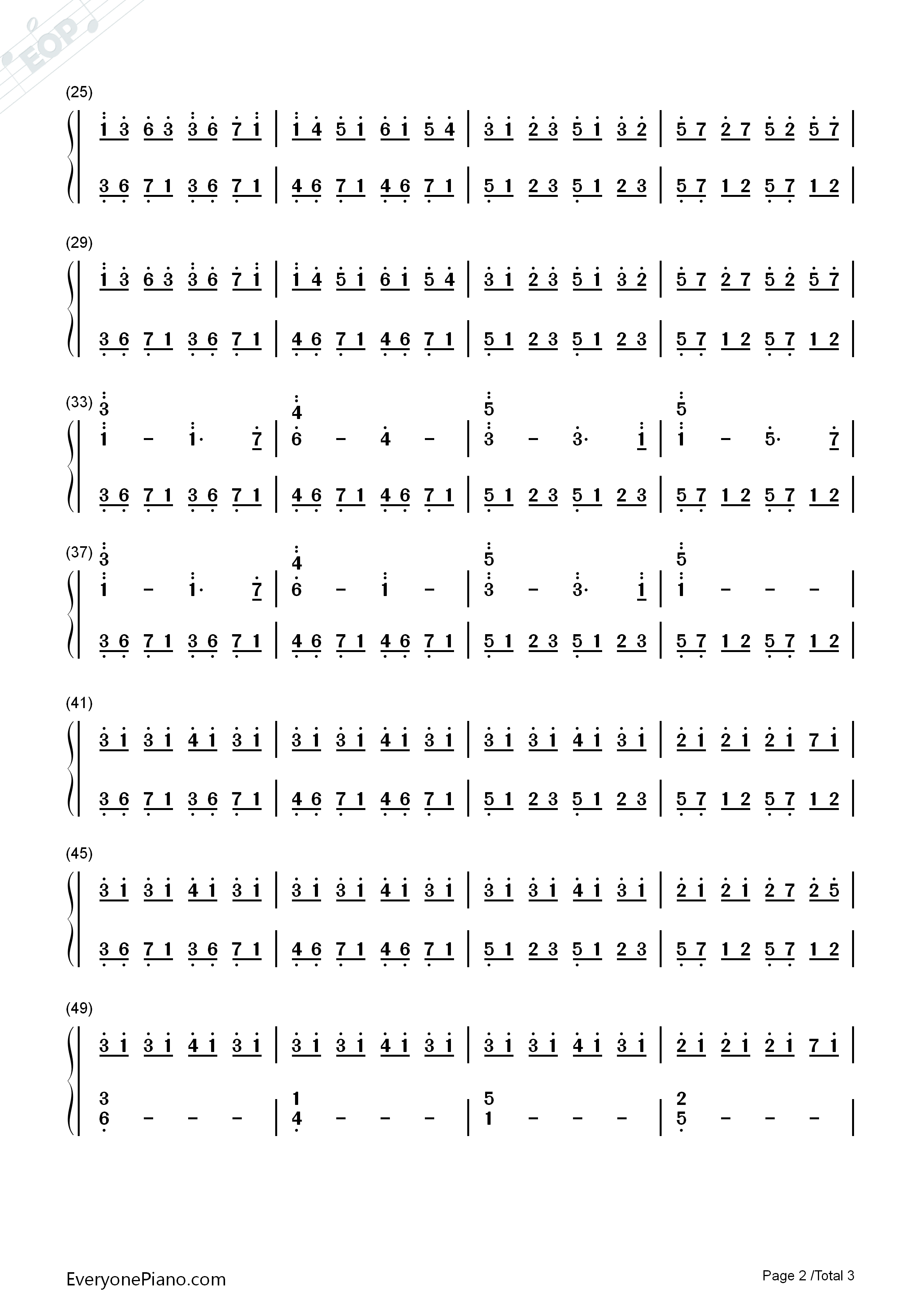 Coming_Home钢琴简谱_Peter_Jeremias演唱