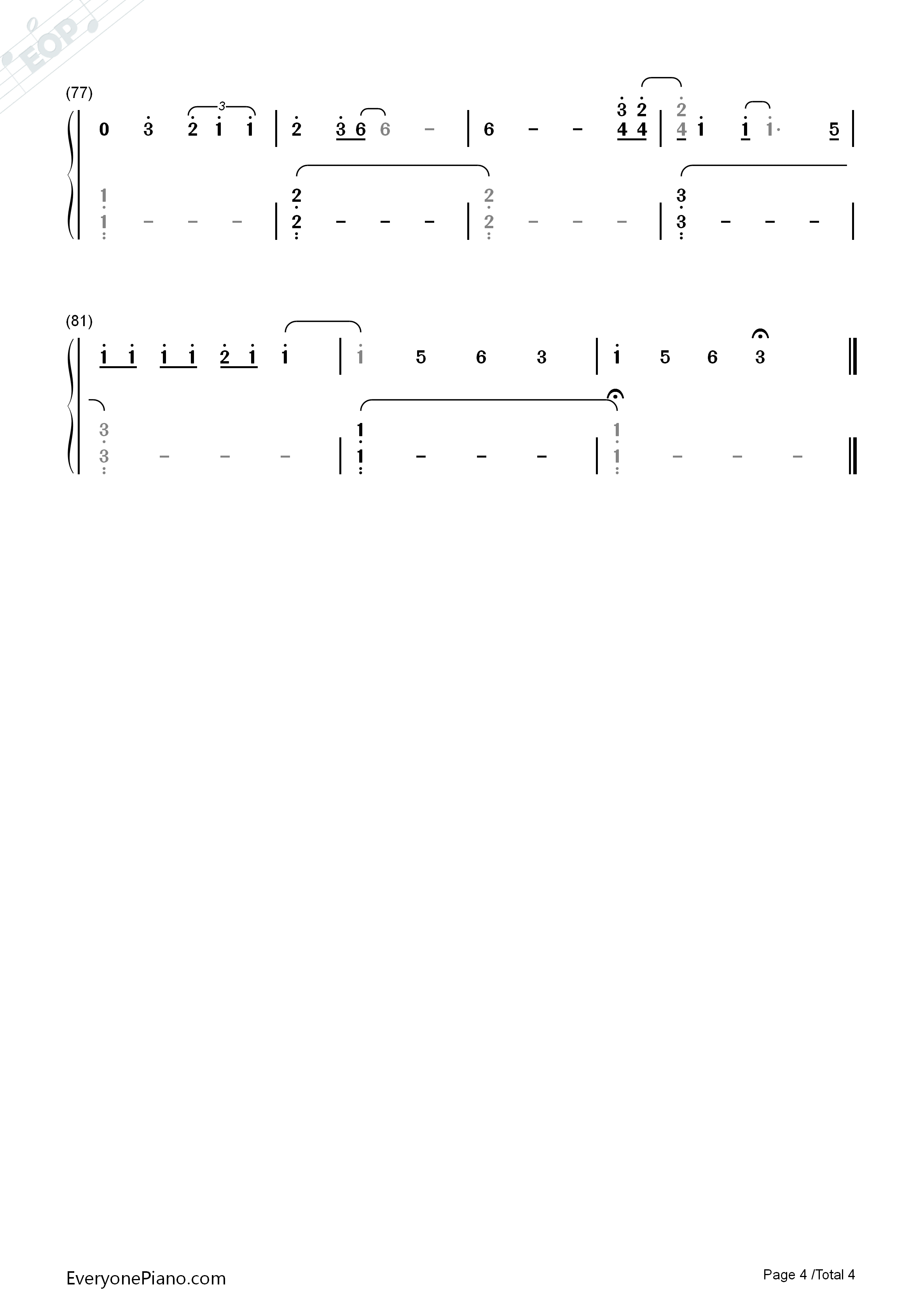 Marry_You_钢琴简谱_Bruno_Mars演唱