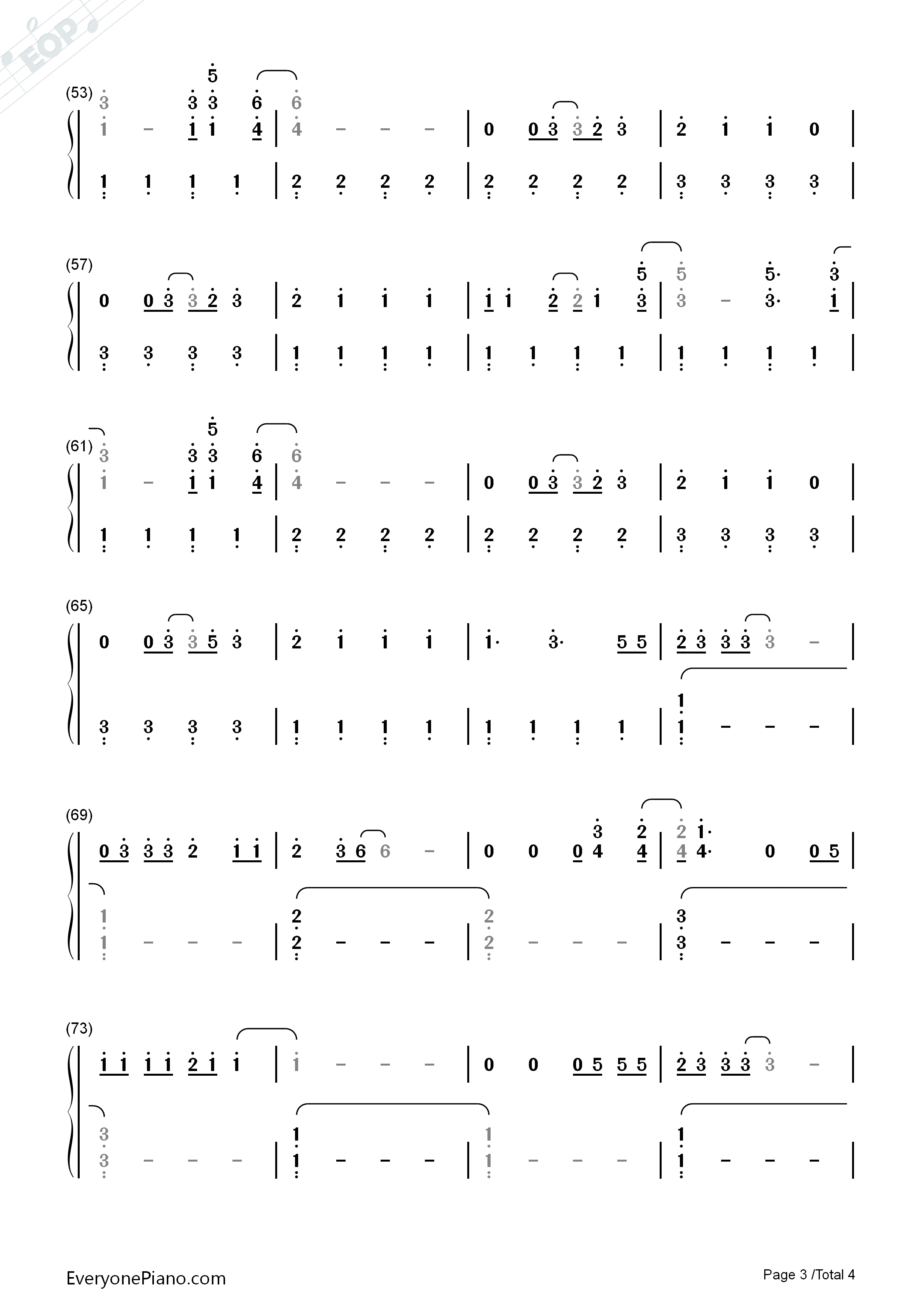 Marry_You_钢琴简谱_Bruno_Mars演唱