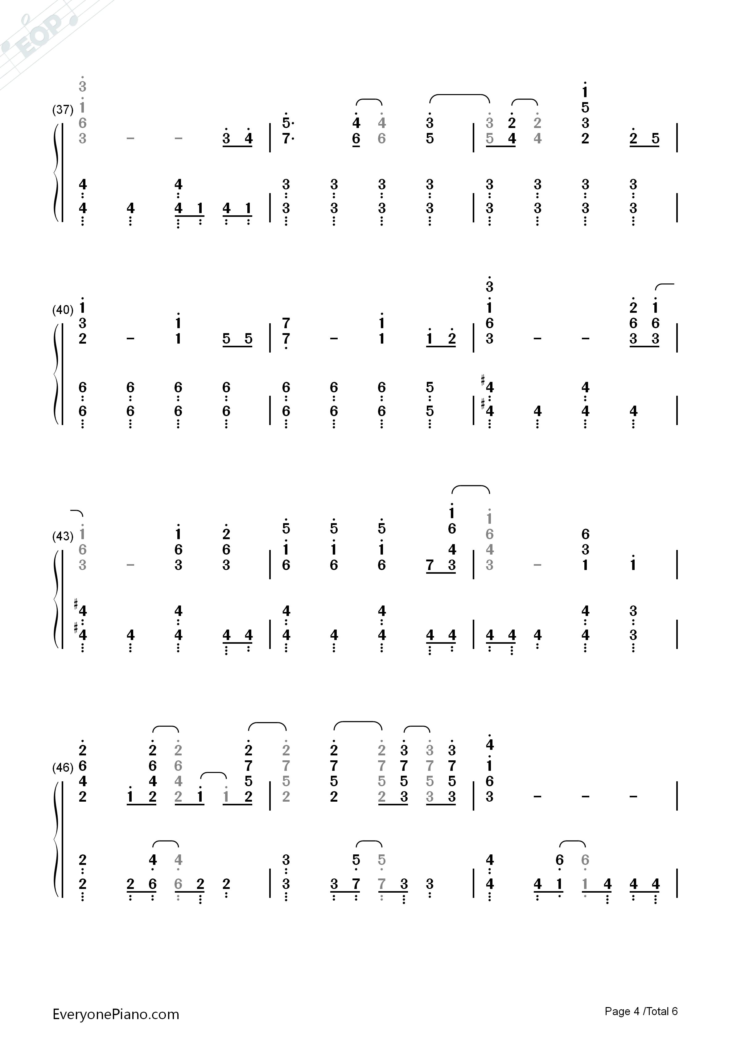 コネクト钢琴简谱_ClariS演唱
