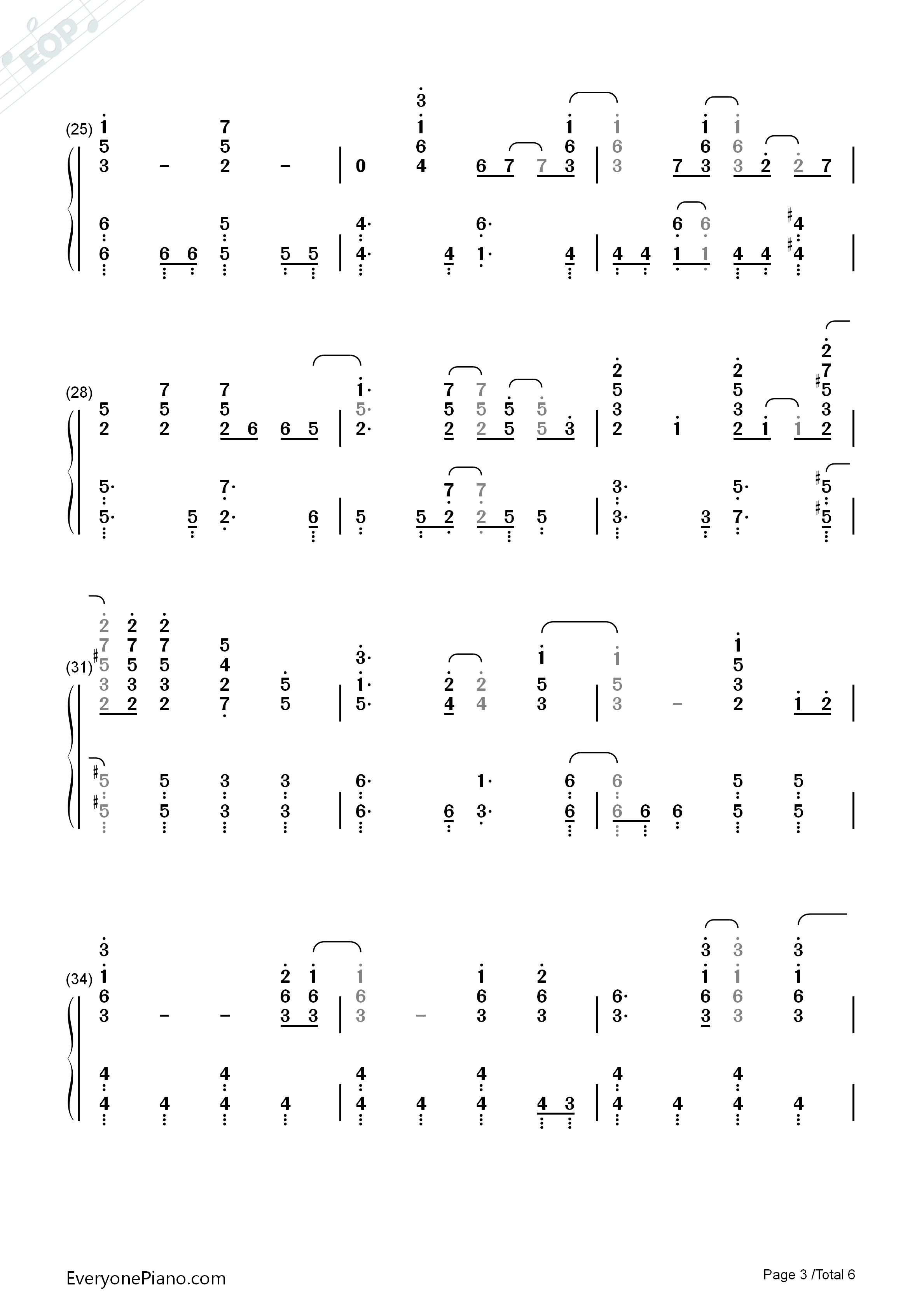コネクト钢琴简谱_ClariS演唱