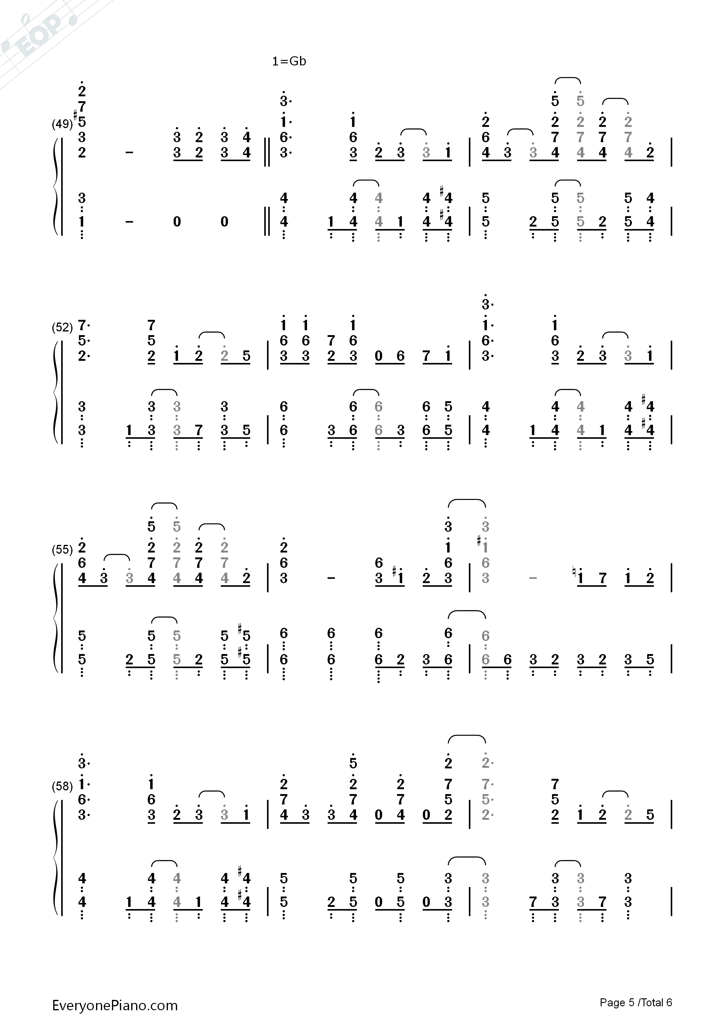 コネクト钢琴简谱_ClariS演唱