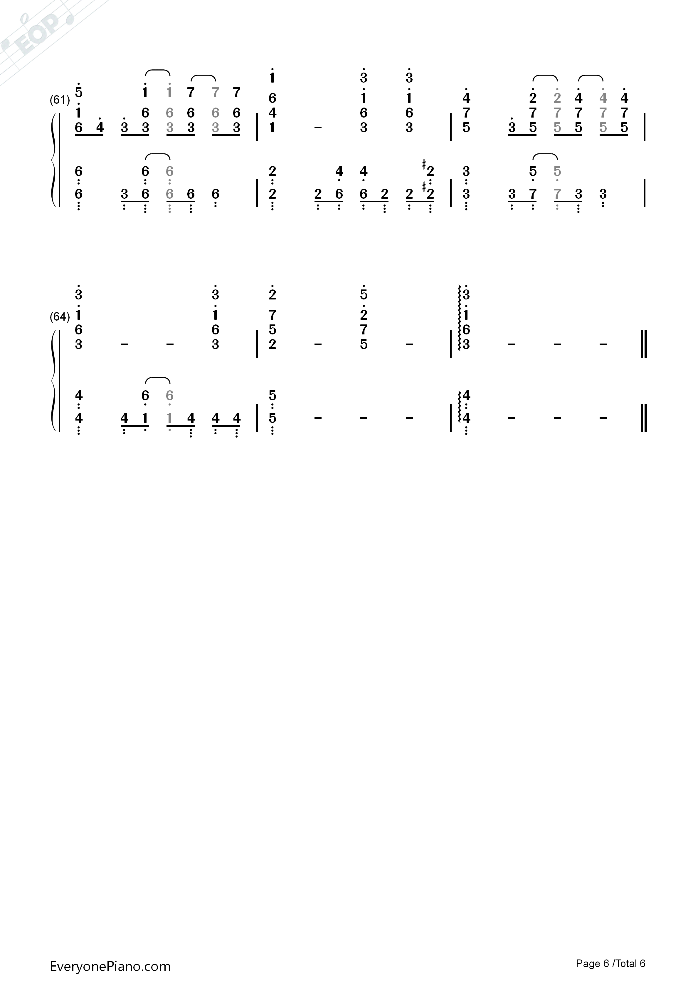 コネクト钢琴简谱_ClariS演唱