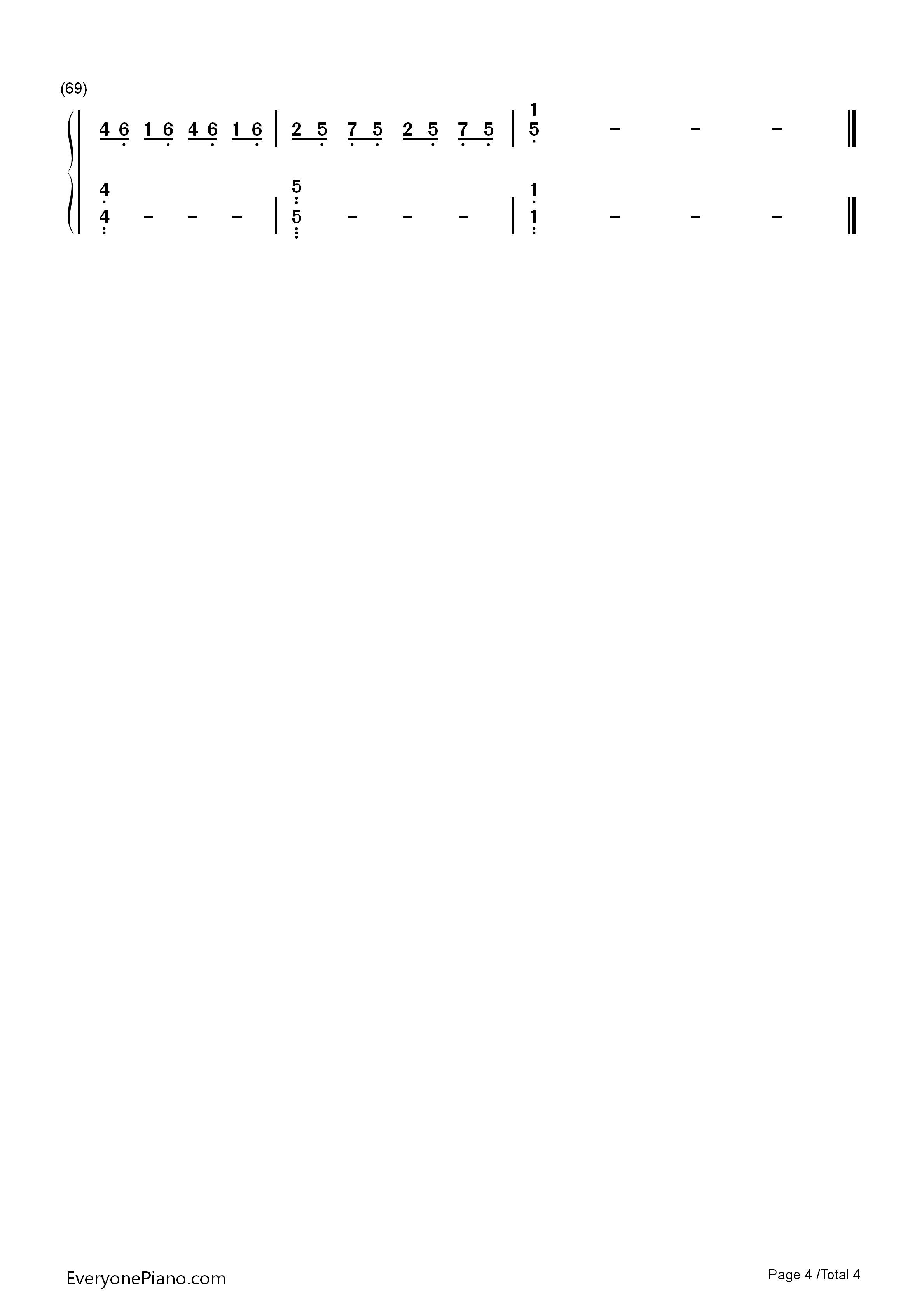 你不知道的事（完整版）钢琴简谱_王力宏演唱