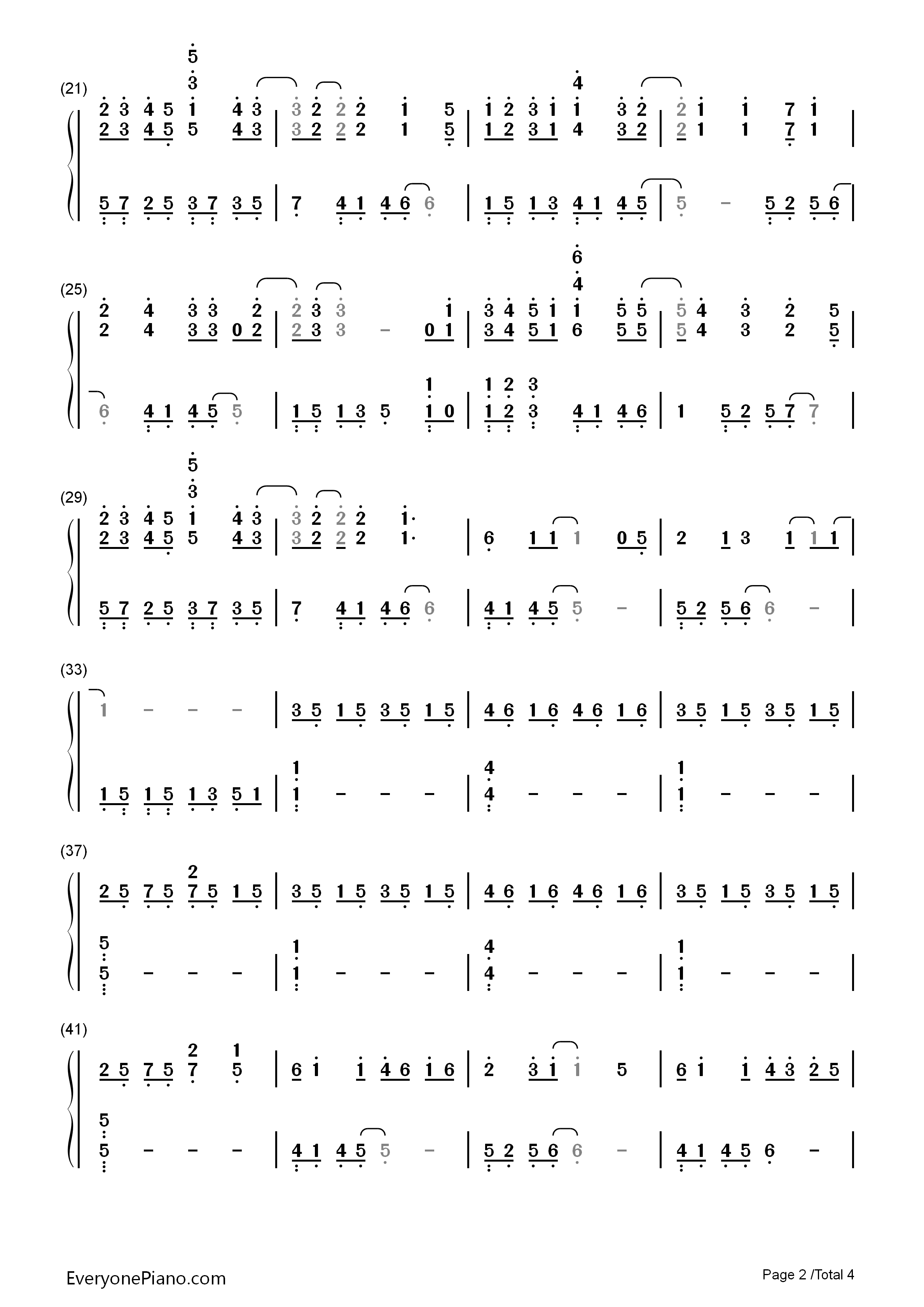 你不知道的事（完整版）钢琴简谱_王力宏演唱