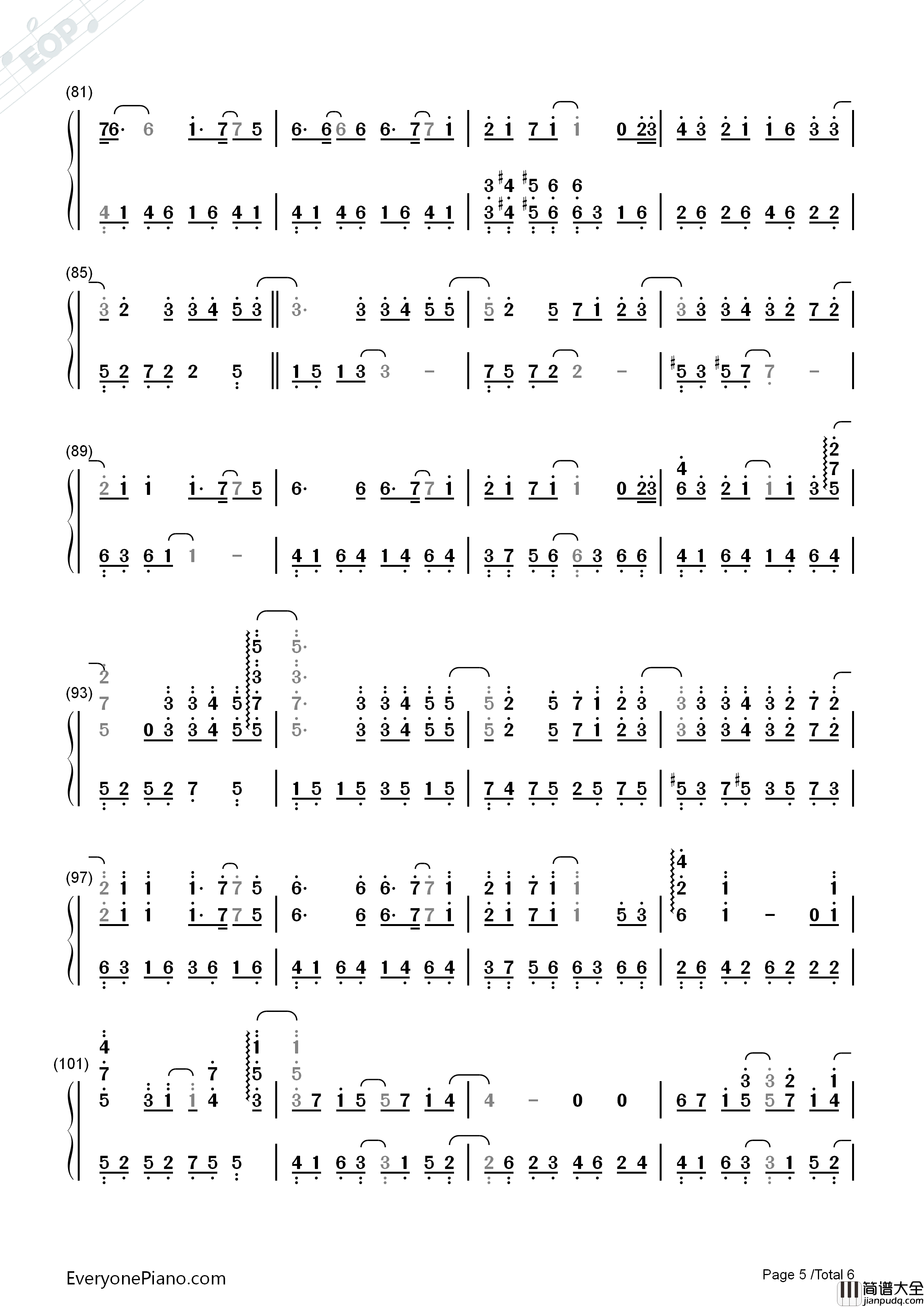 萤火钢琴简谱_TFBOYS演唱