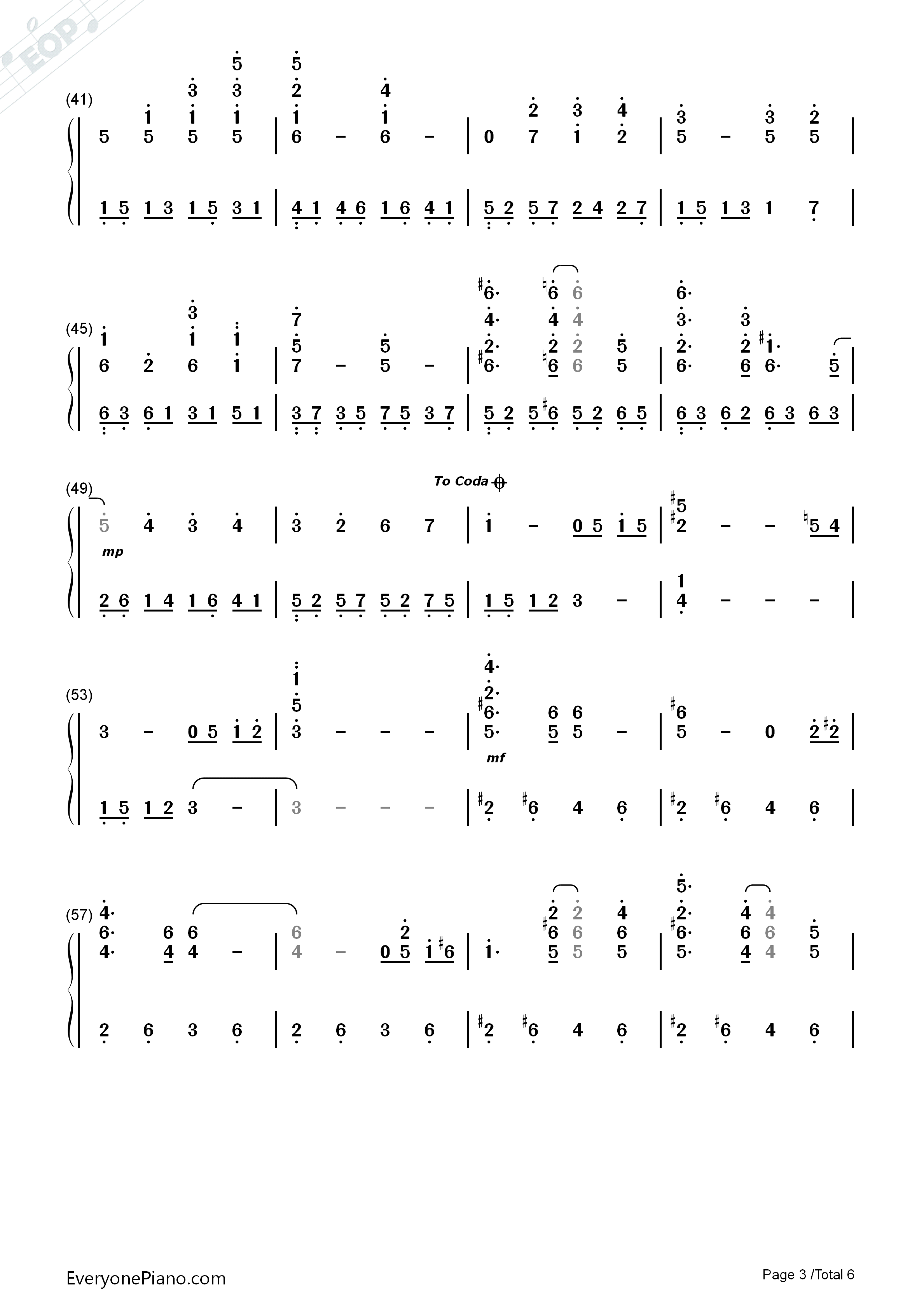 The_Wind_of_Life钢琴简谱_久石让演唱