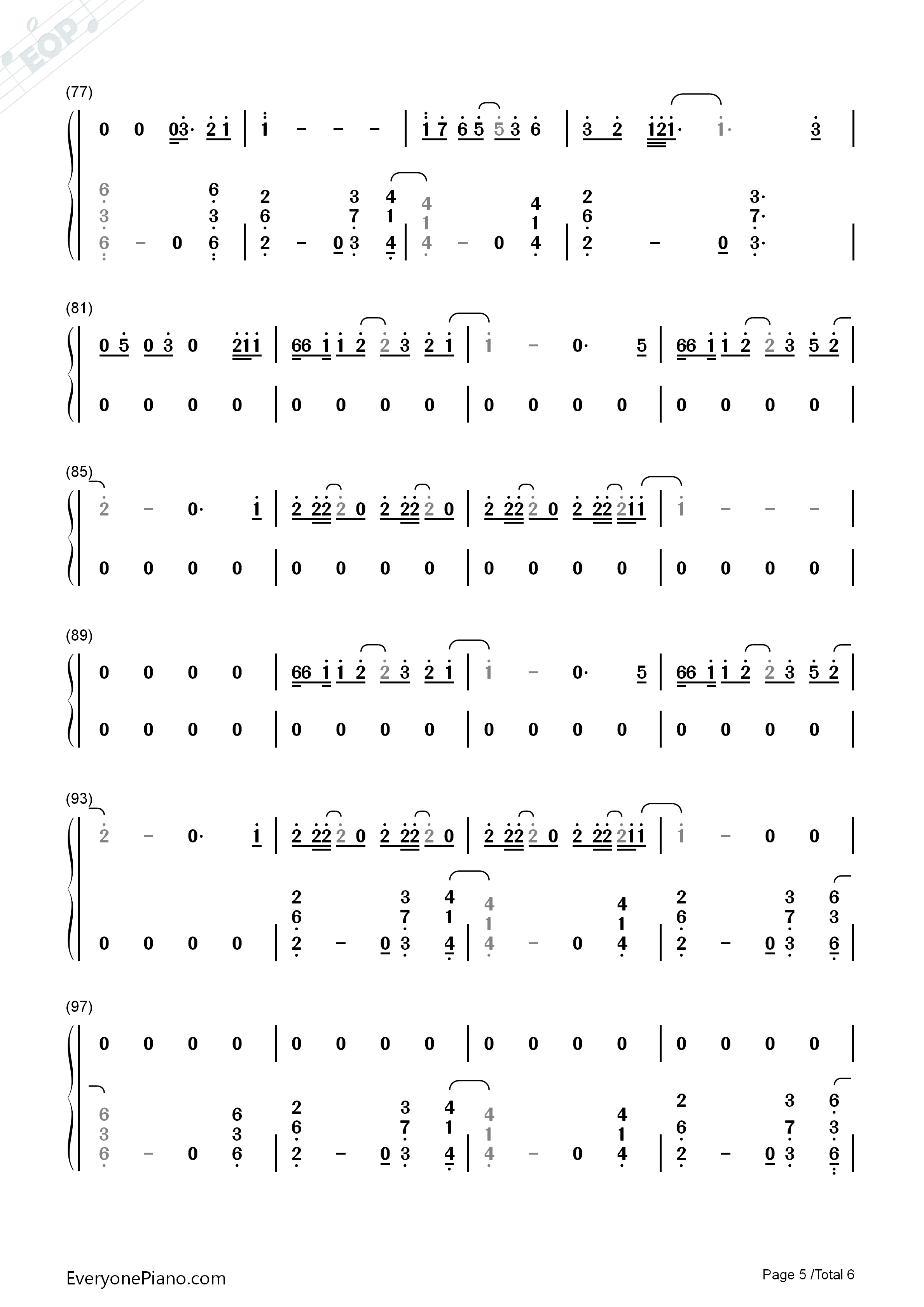 Time_of_Our_Lives钢琴简谱_Pitbull演唱