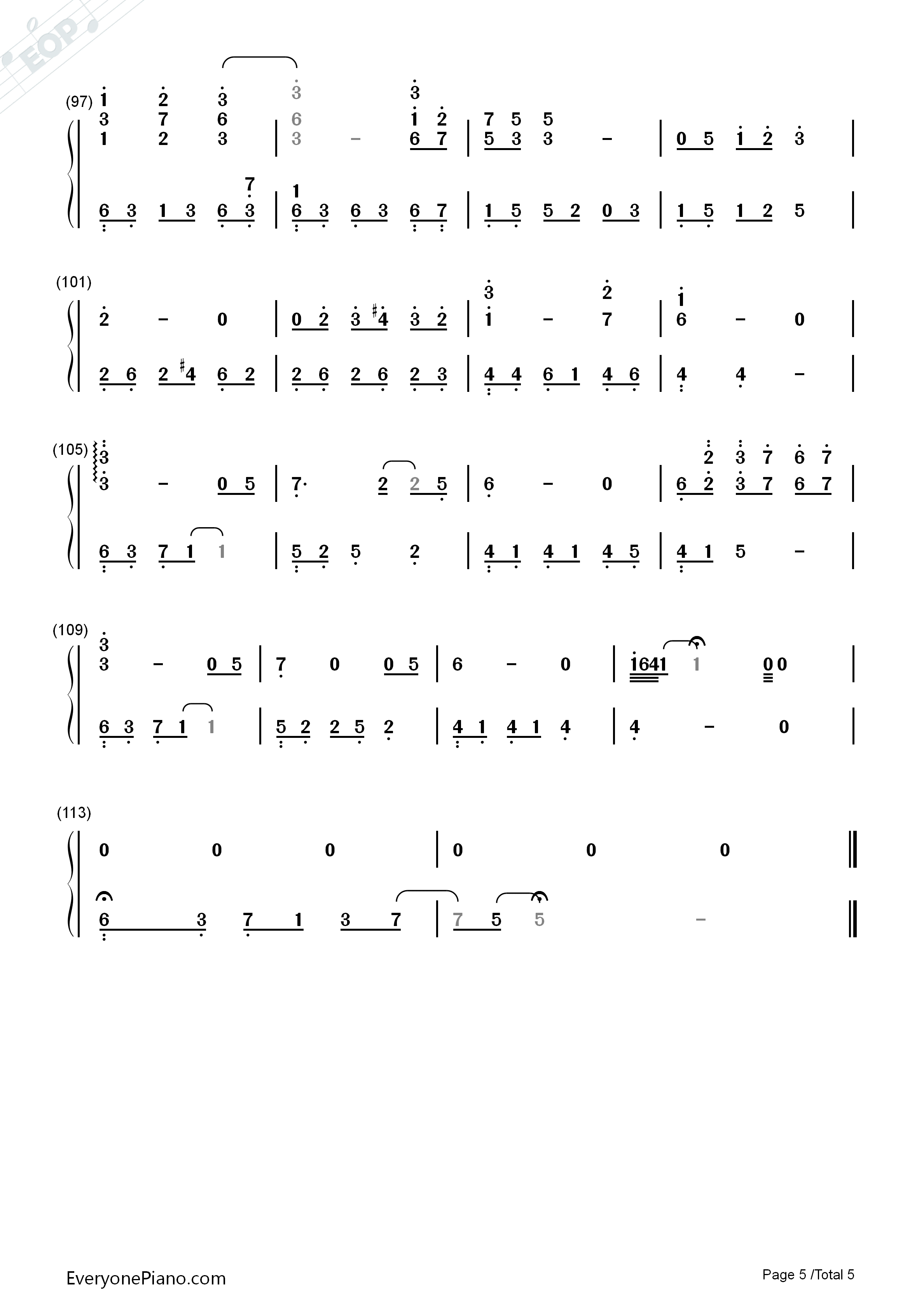 烟雨蒙蒙钢琴简谱_赵薇演唱