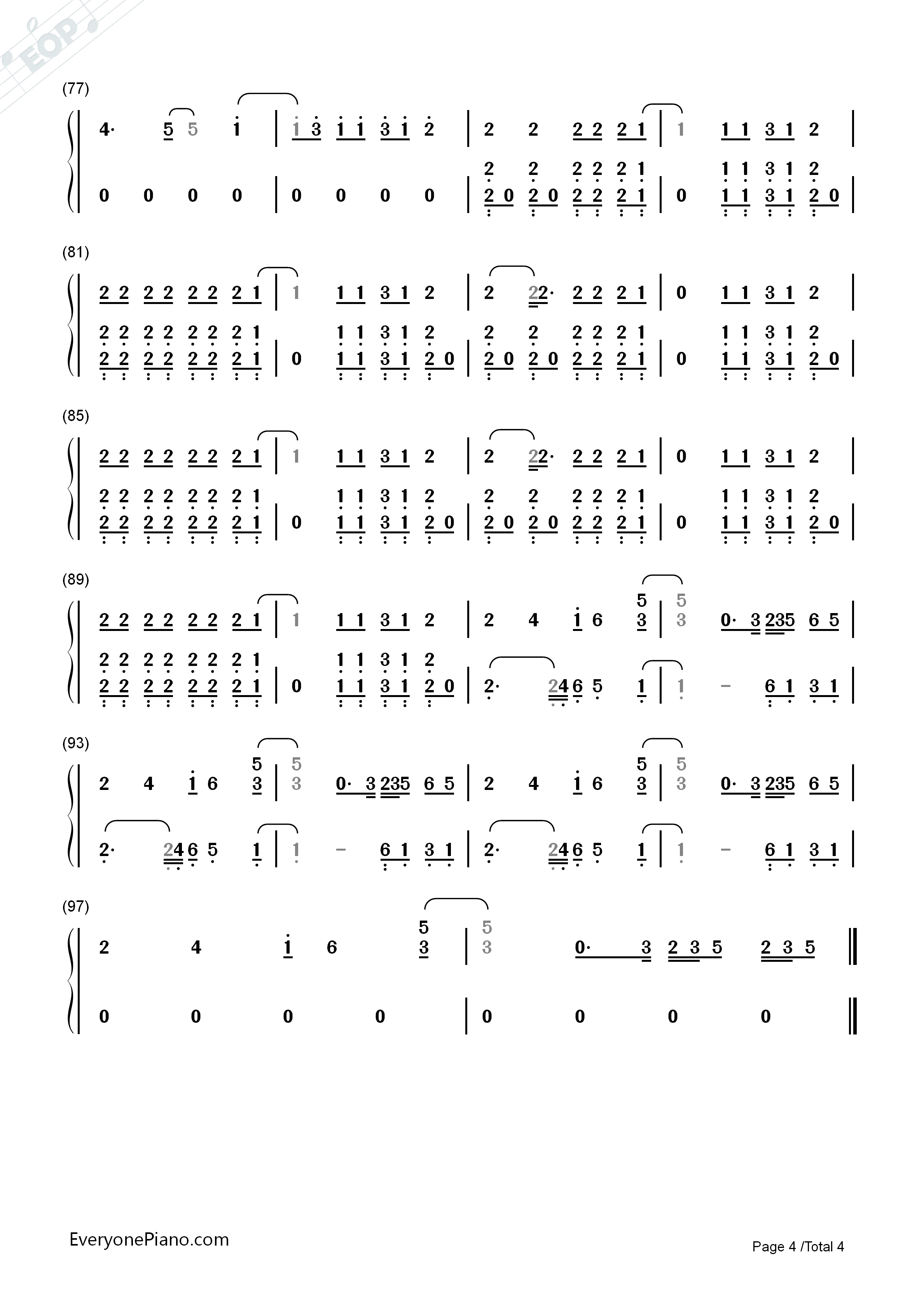 This_Girl钢琴简谱_Kungs演唱