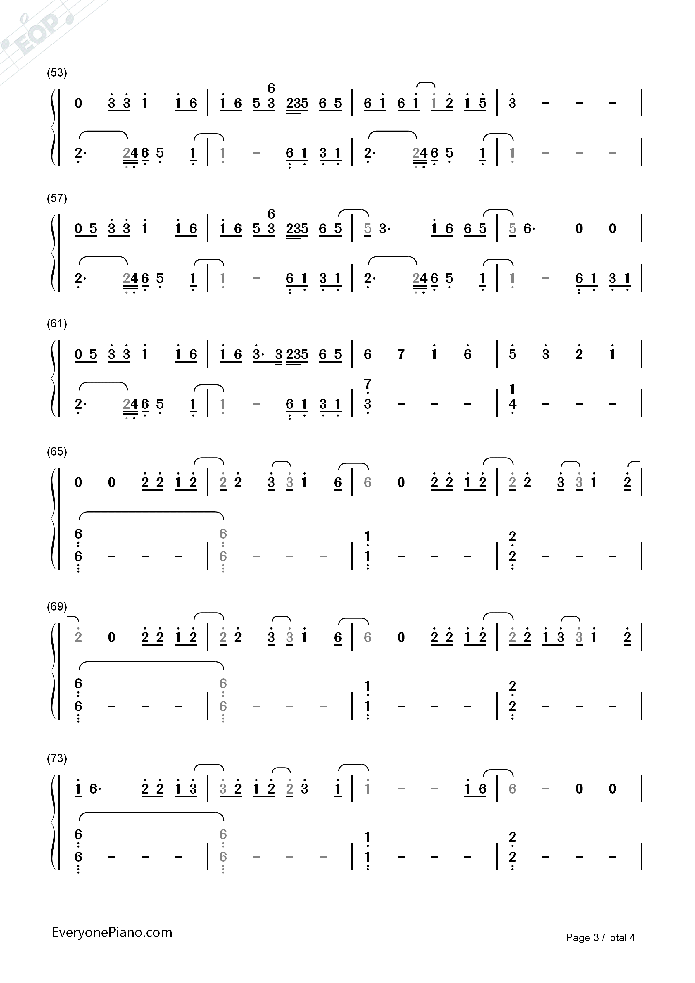 This_Girl钢琴简谱_Kungs演唱