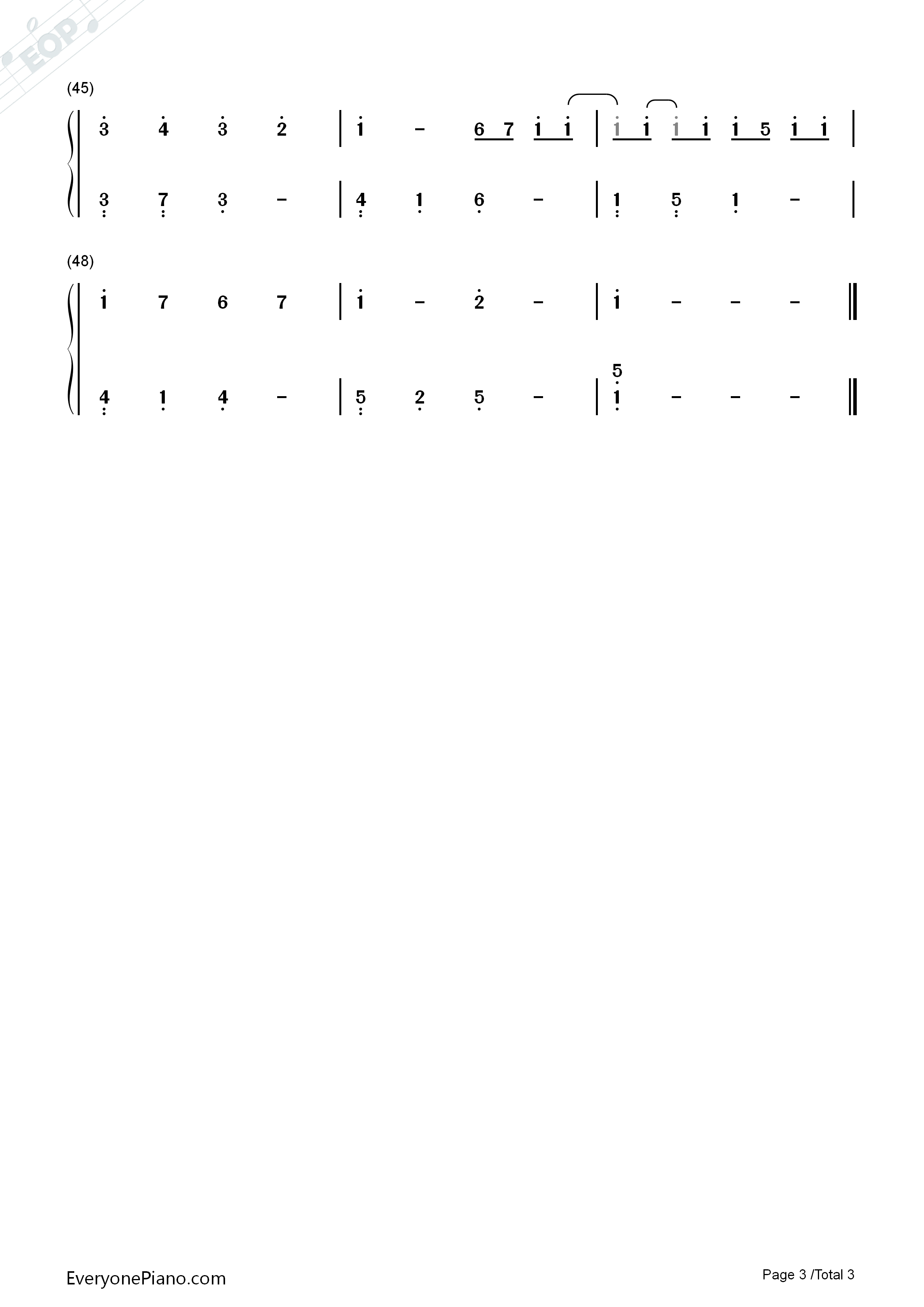 卡农G调简单版钢琴简谱_Johann_Pachelbel演唱