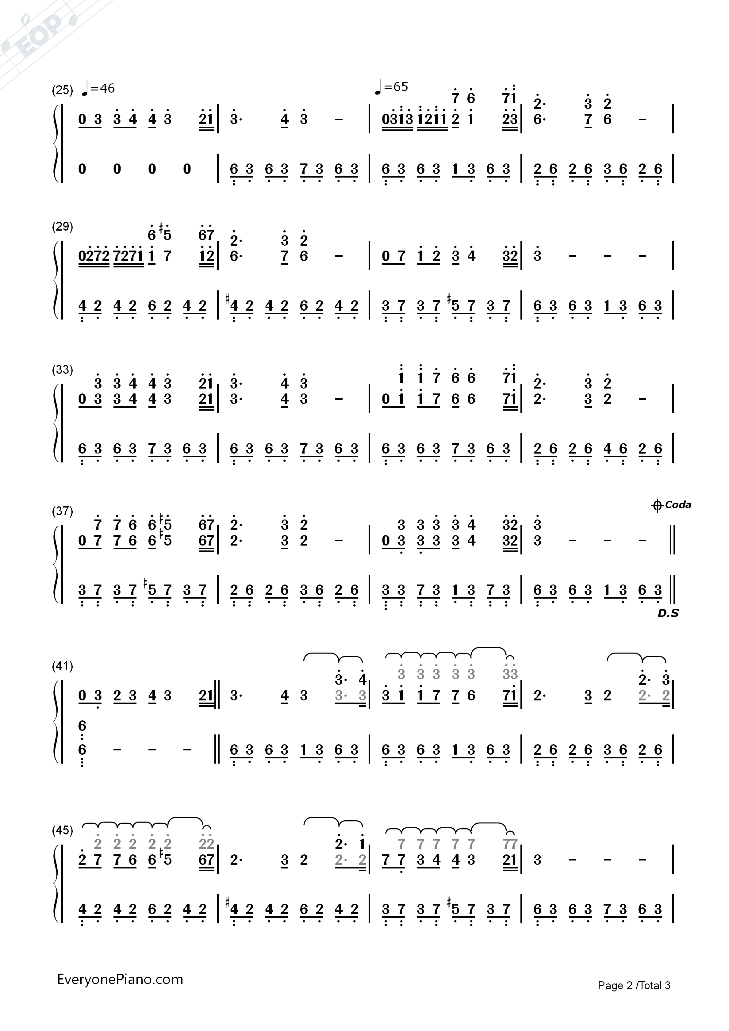 四季之冬钢琴简谱_班得瑞演唱