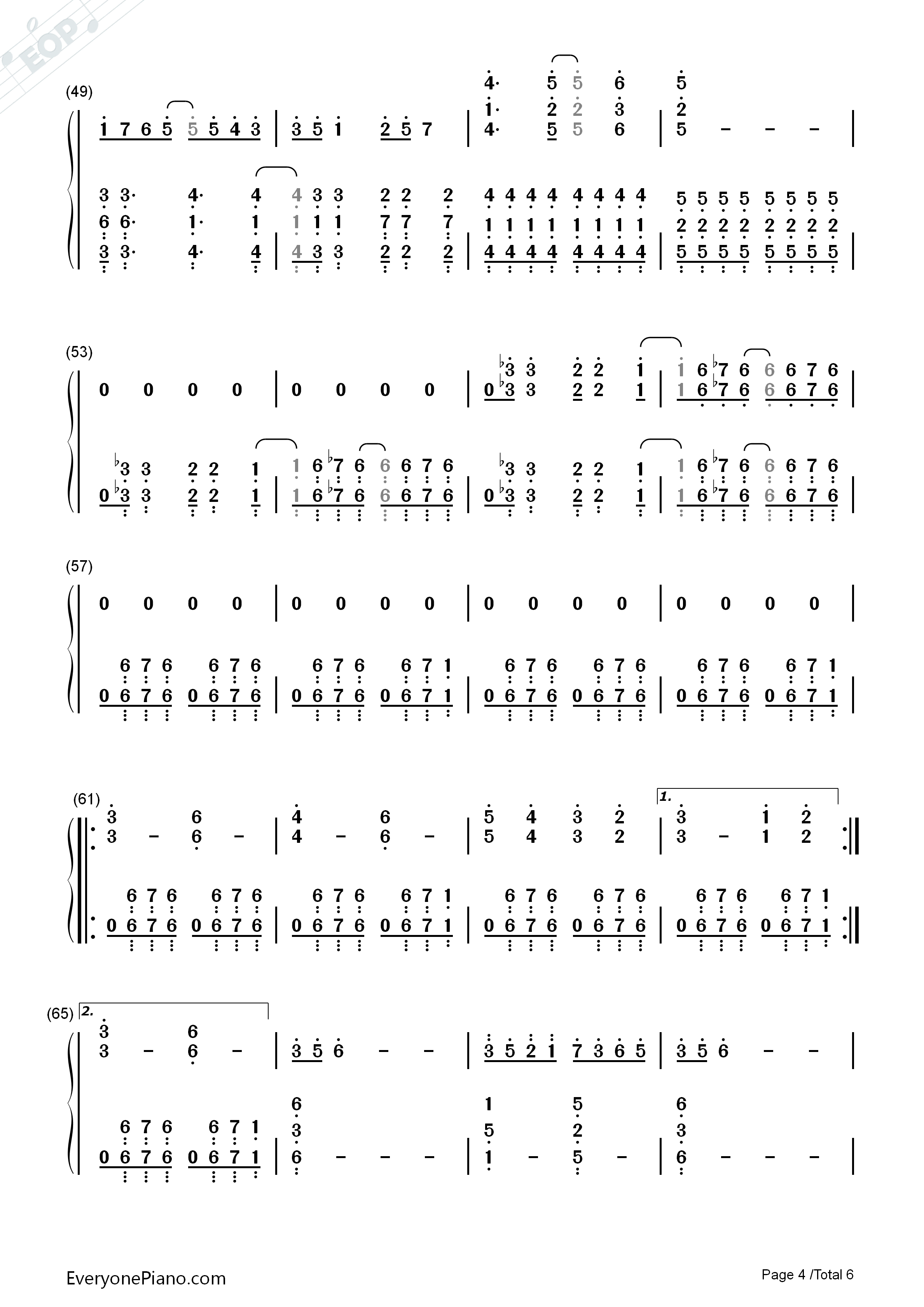 Amaranth钢琴简谱_Nightwish演唱