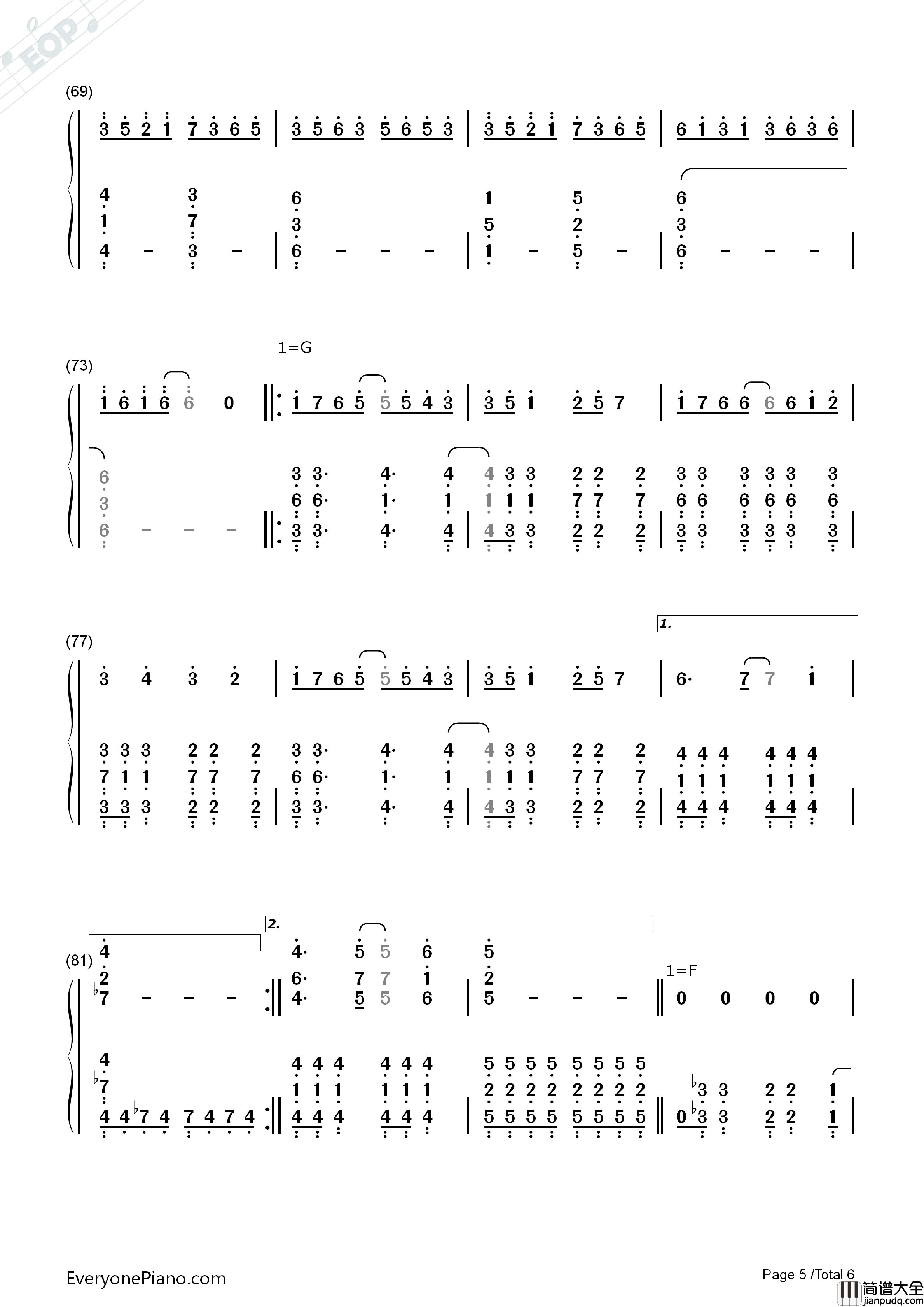Amaranth钢琴简谱_Nightwish演唱