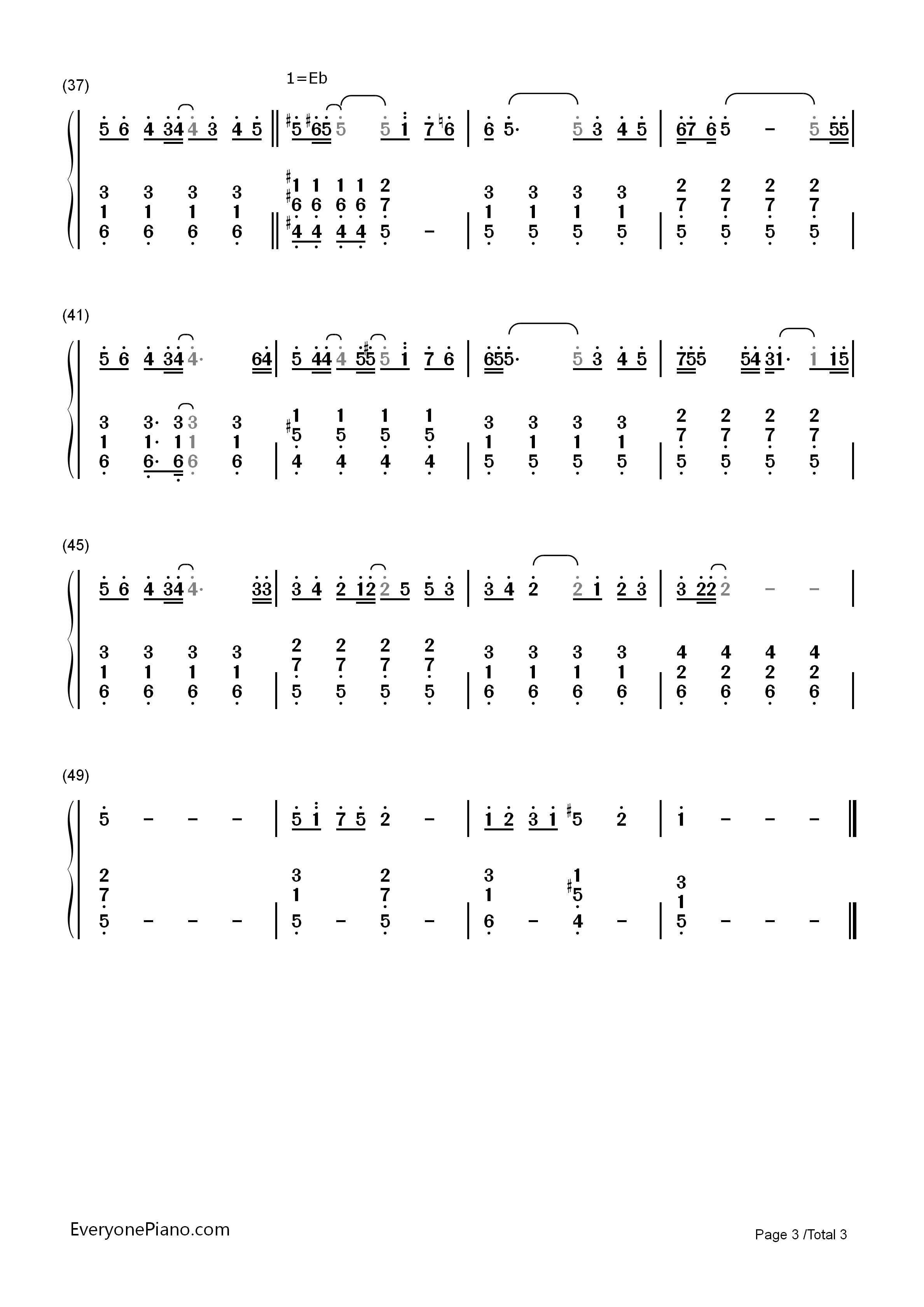 Love_Story钢琴简谱_LYn演唱