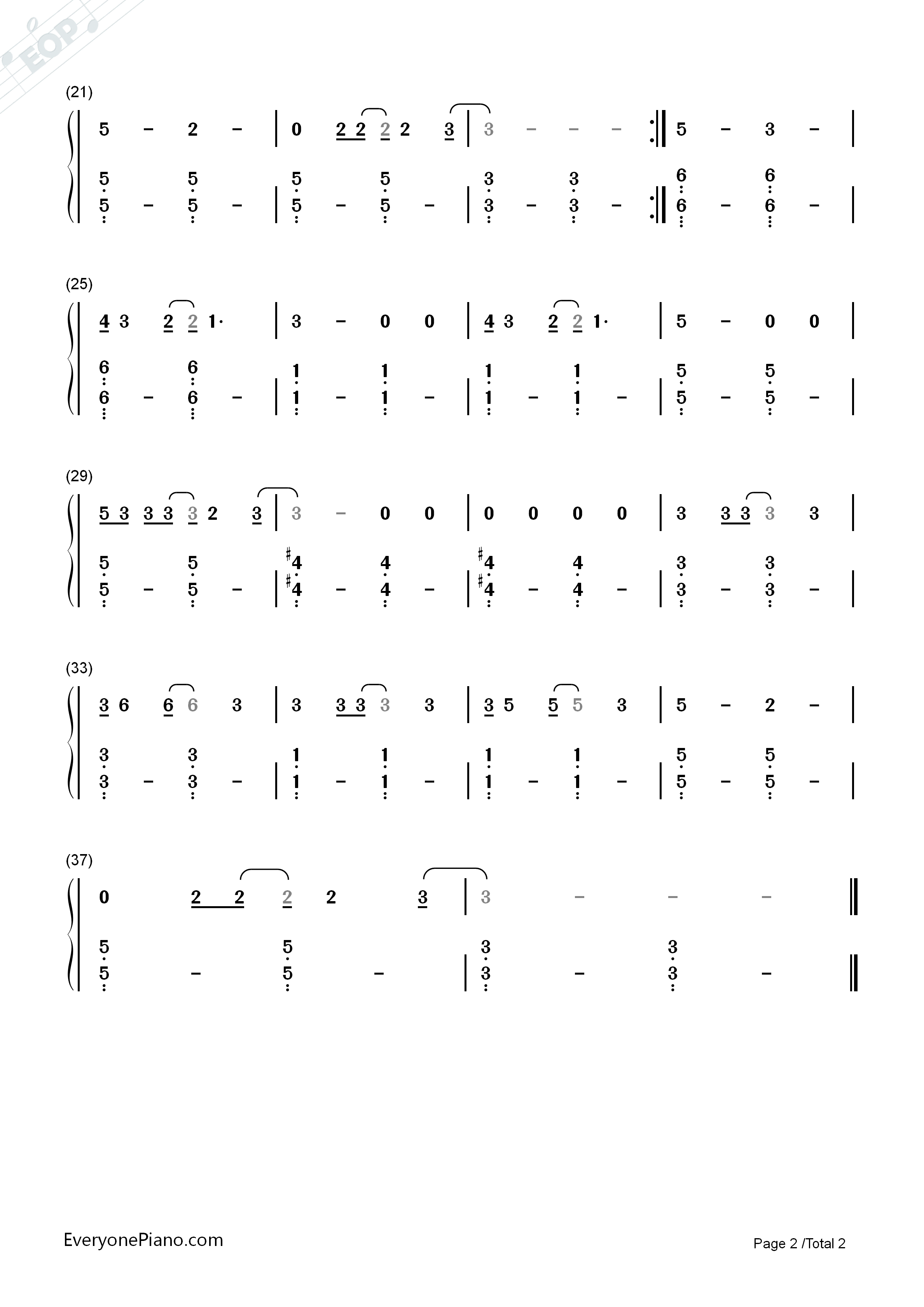 Never_Far_Away钢琴简谱_Goblin演唱