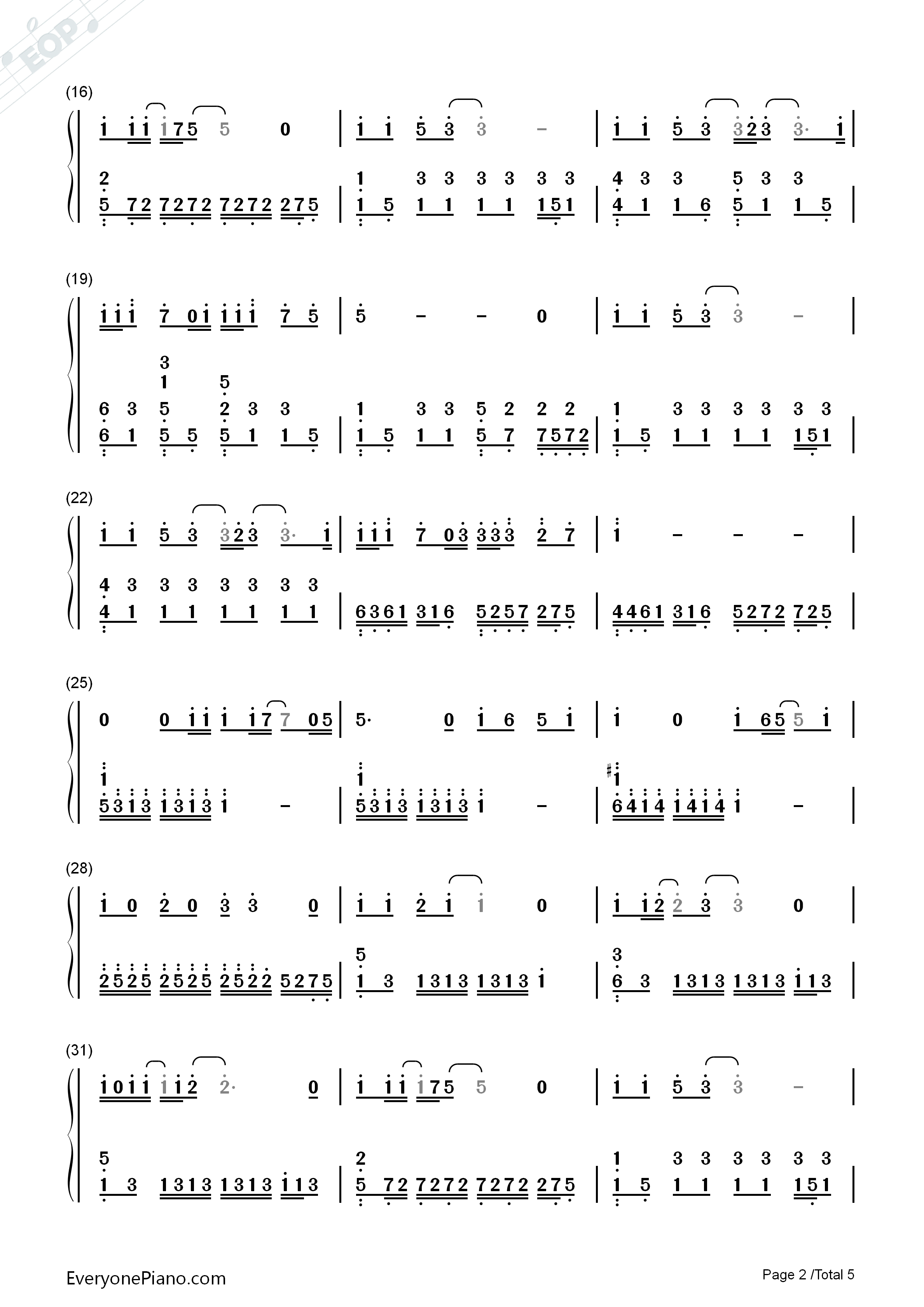 在,也不见钢琴简谱_孙燕姿演唱