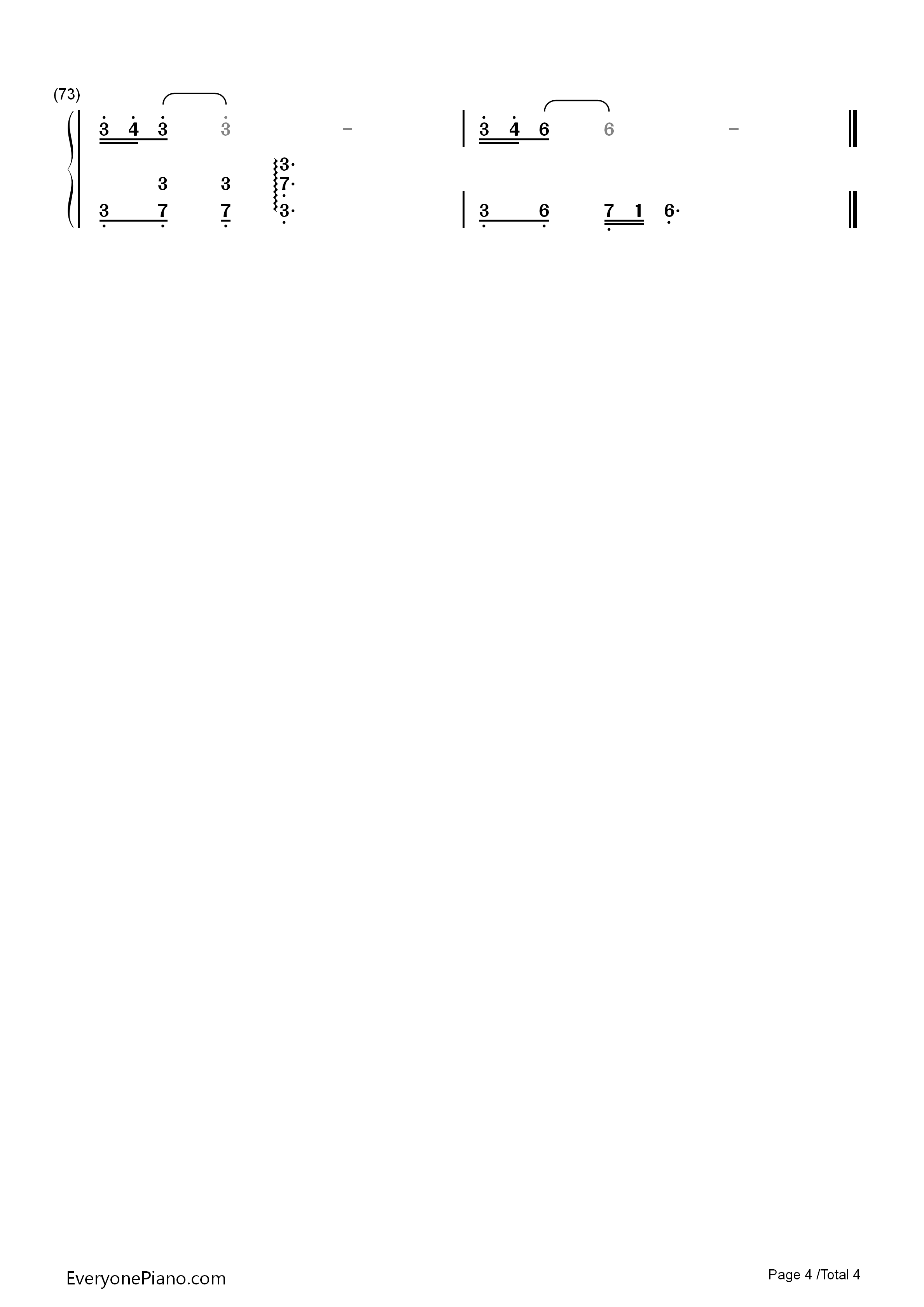 The_Road_Not_Taken钢琴简谱_高姗演唱