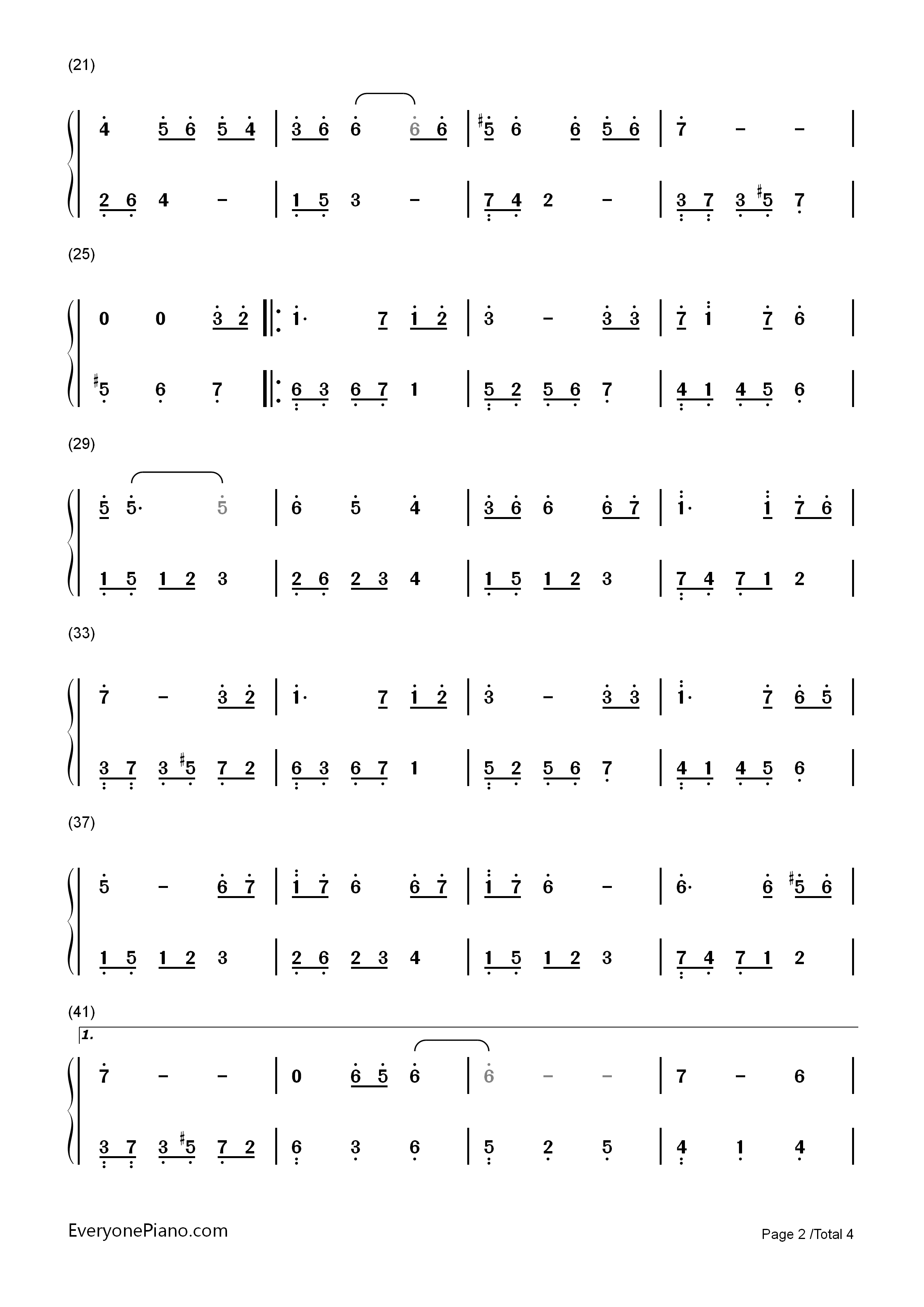 想念,想念你钢琴简谱_黄致列演唱