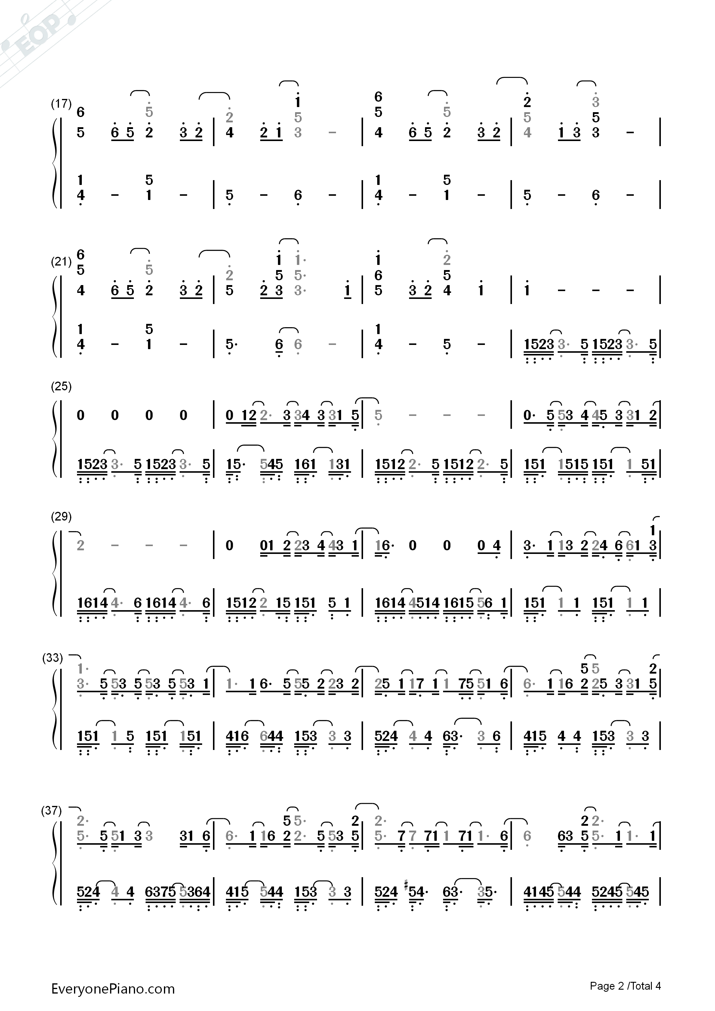 He_Knows_My_Name钢琴简谱_Yiruma演唱