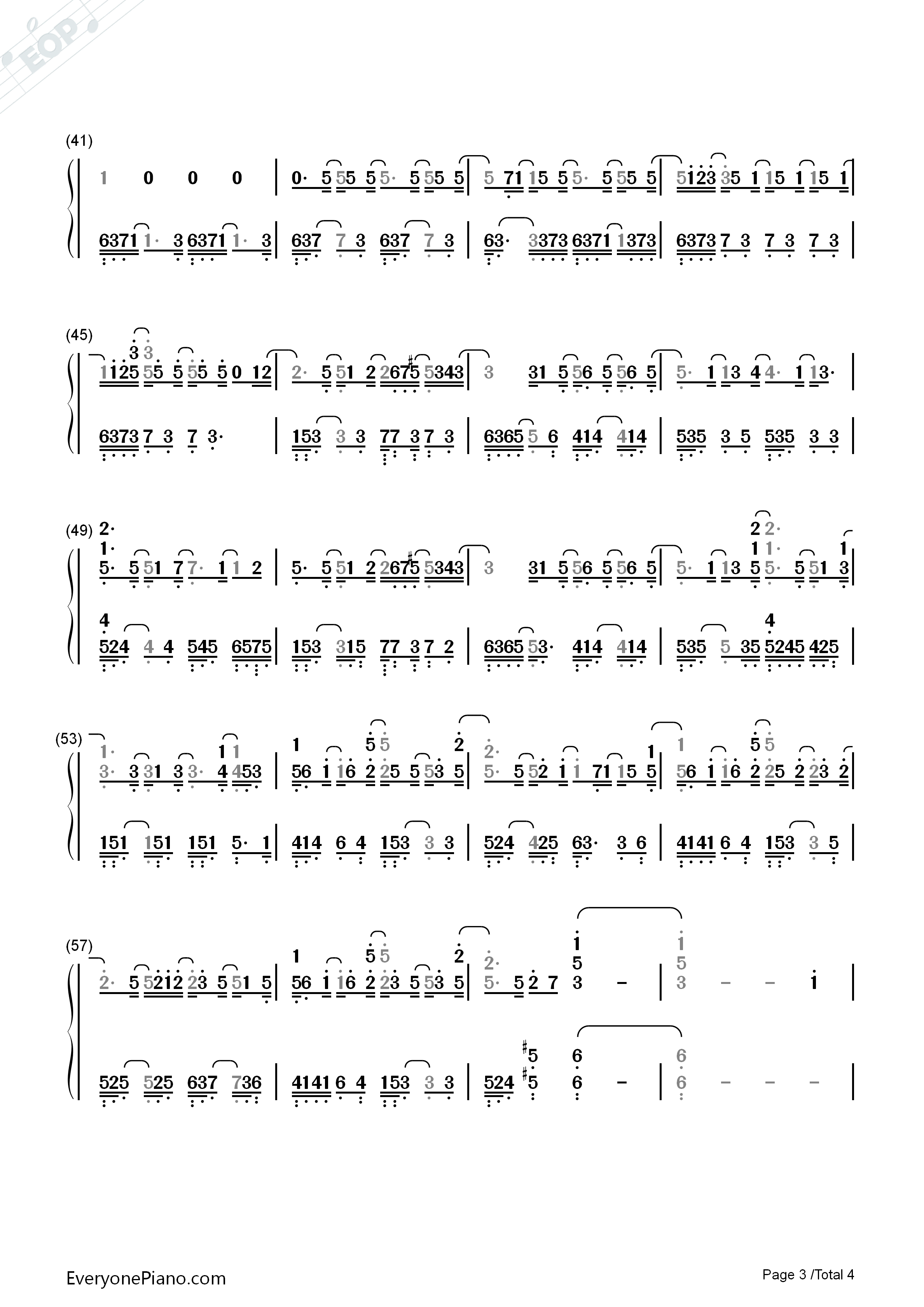 He_Knows_My_Name钢琴简谱_Yiruma演唱