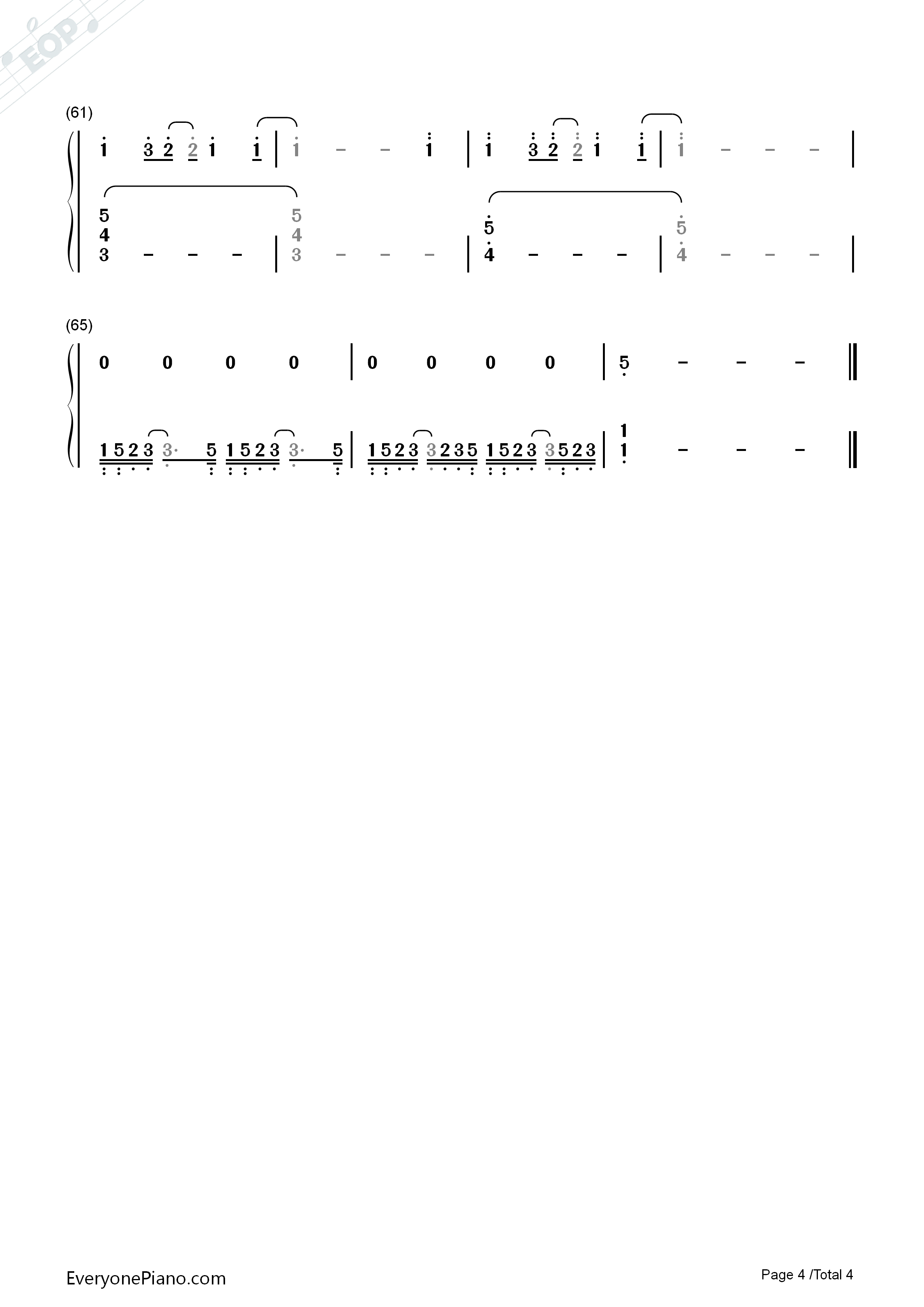 He_Knows_My_Name钢琴简谱_Yiruma演唱