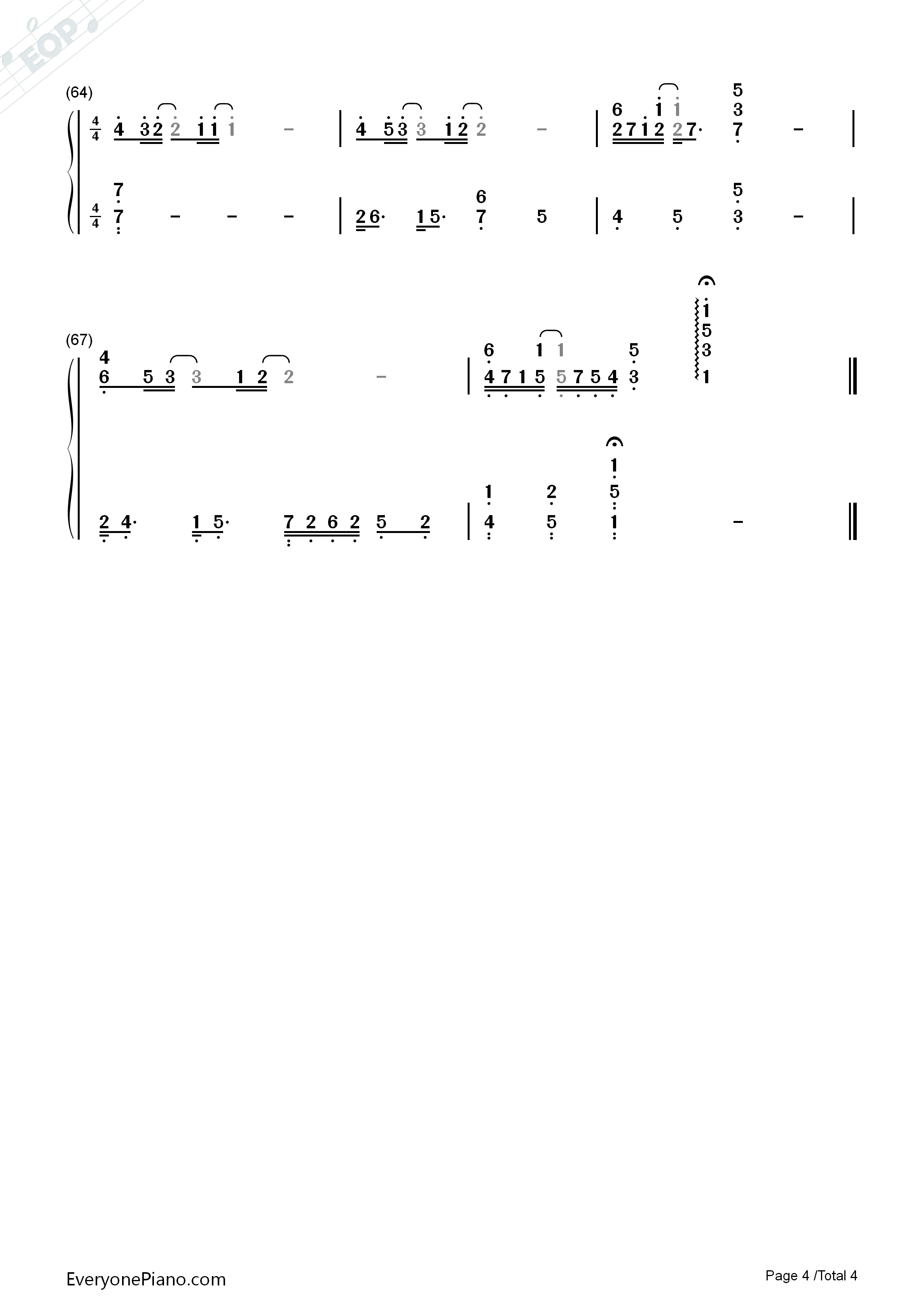 Blessings钢琴简谱_Laura_Story演唱