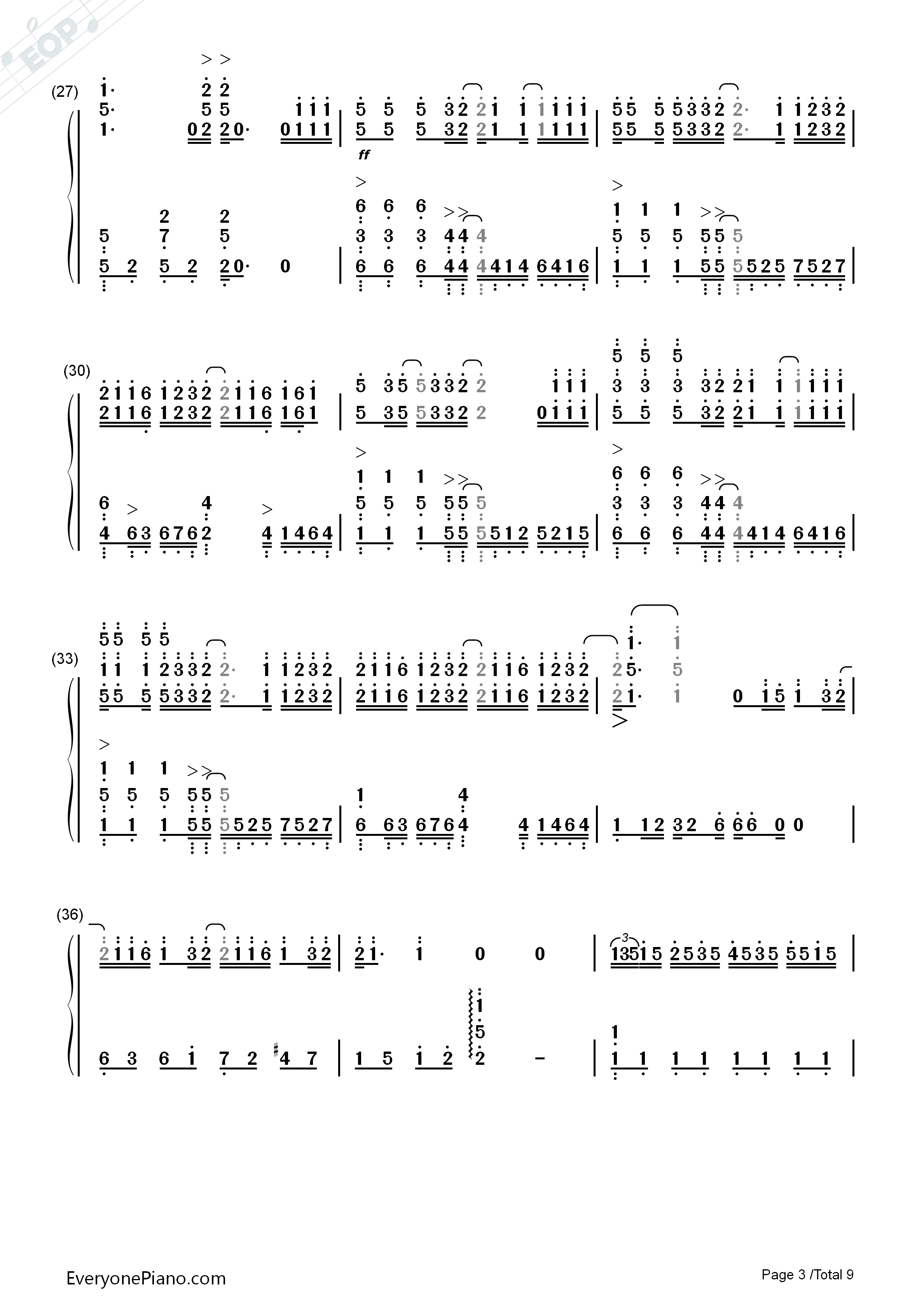 前前前世钢琴简谱_RADWIMPS演唱