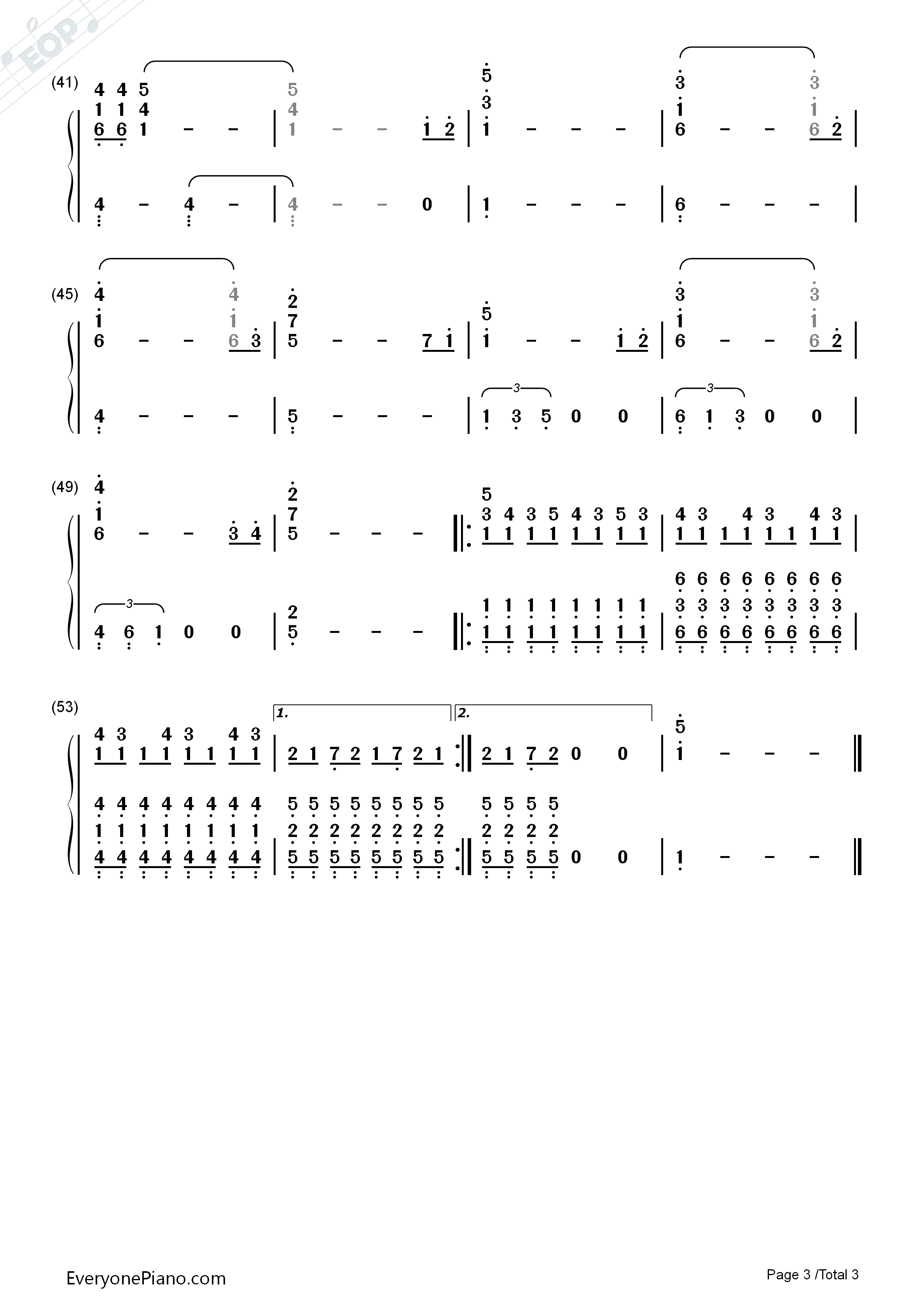 Fall_for_You钢琴简谱_Secondhand_Serenade演唱