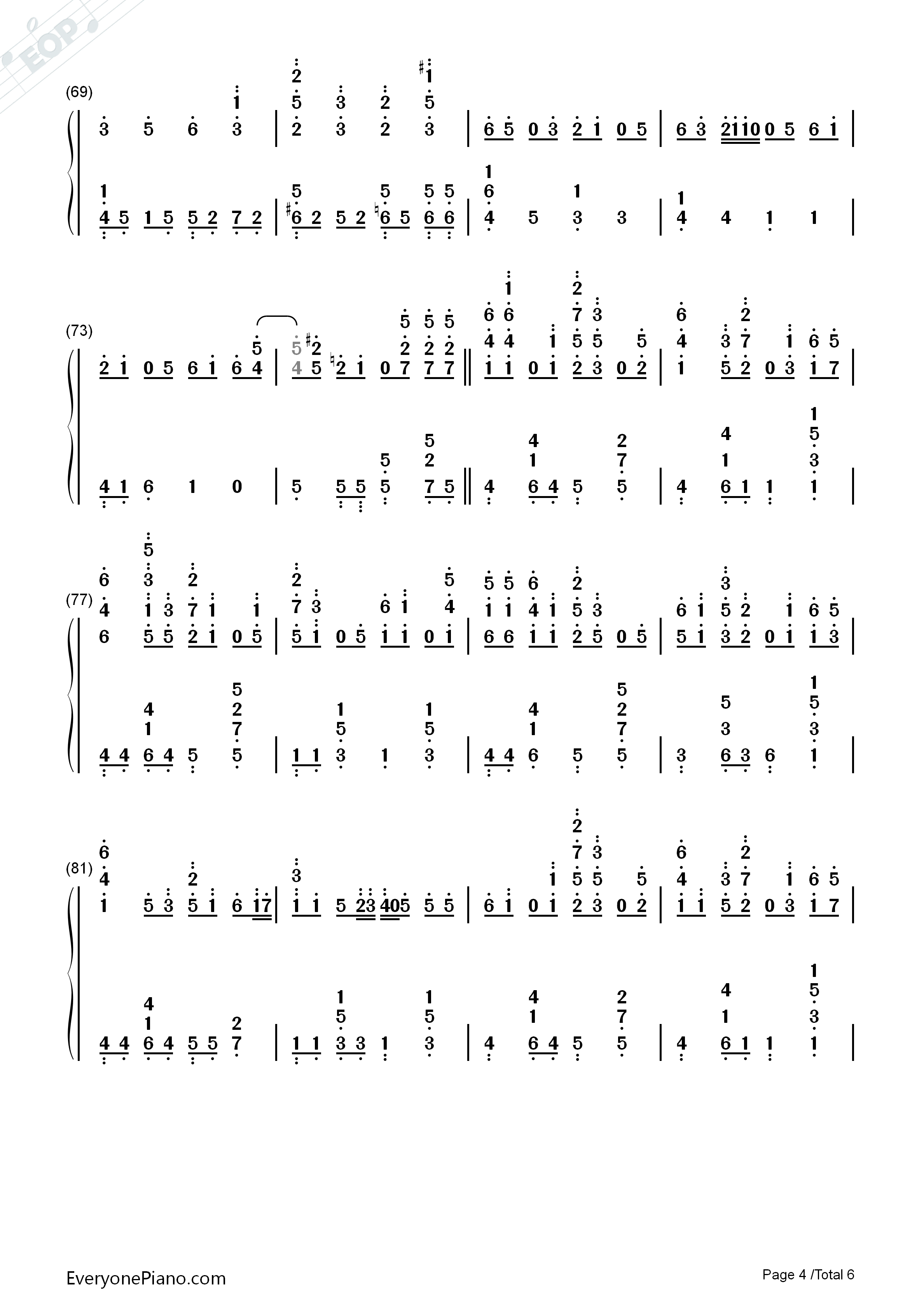 文乃的幸福理论钢琴简谱_自然の敌P演唱