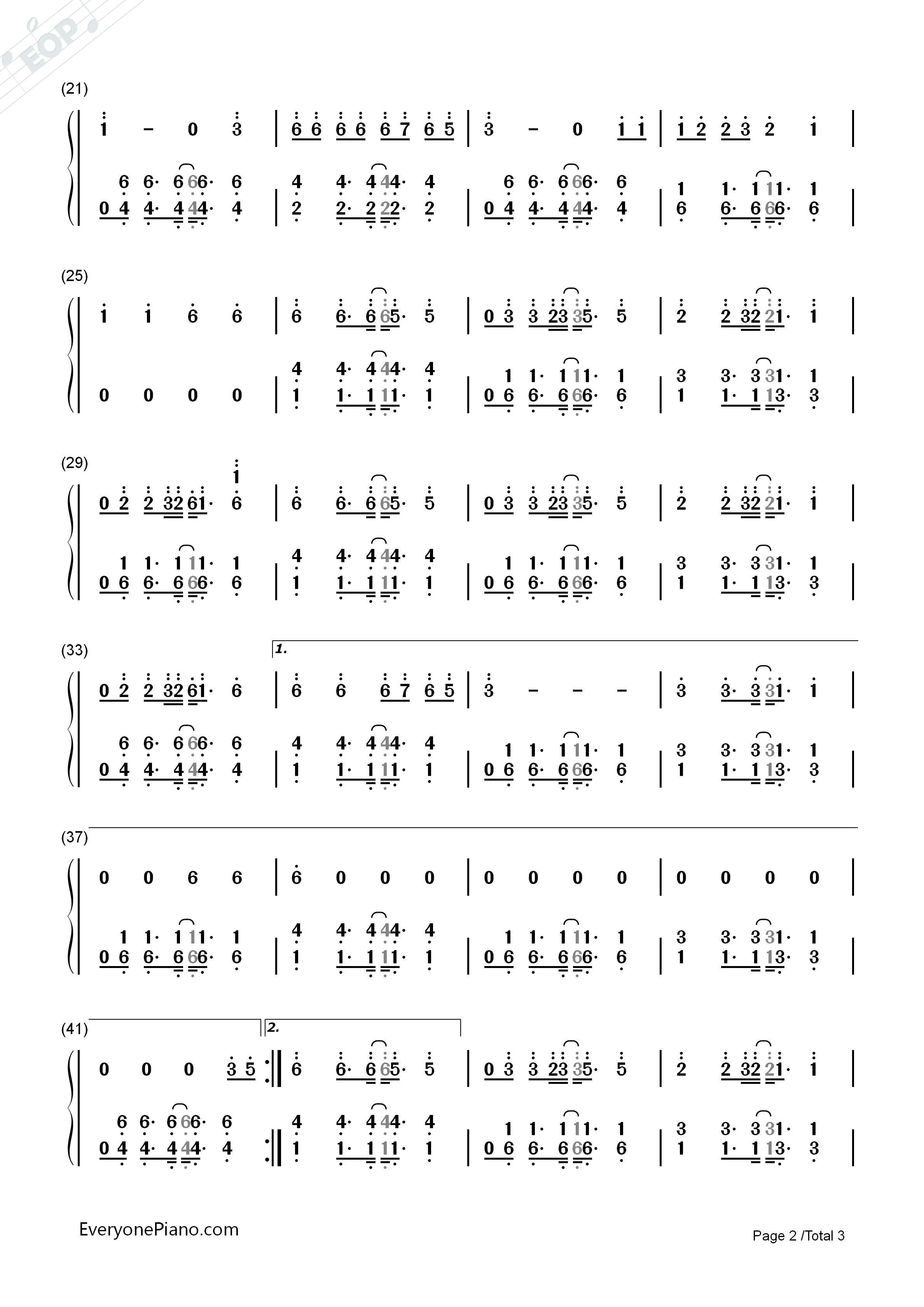 No_Money钢琴简谱_Galantis演唱