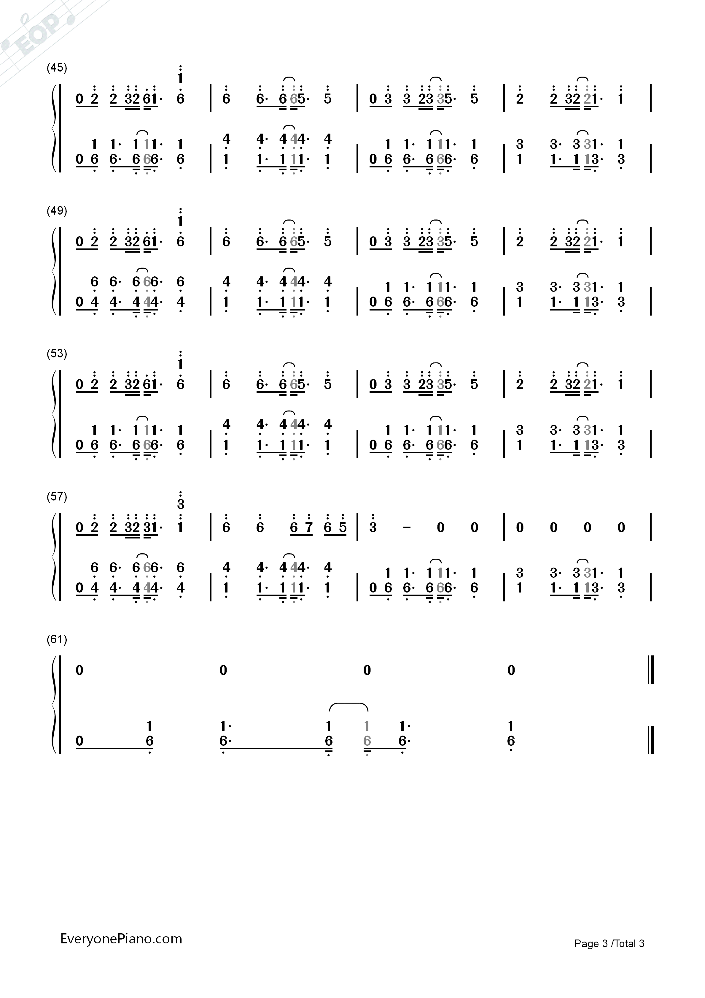 No_Money钢琴简谱_Galantis演唱