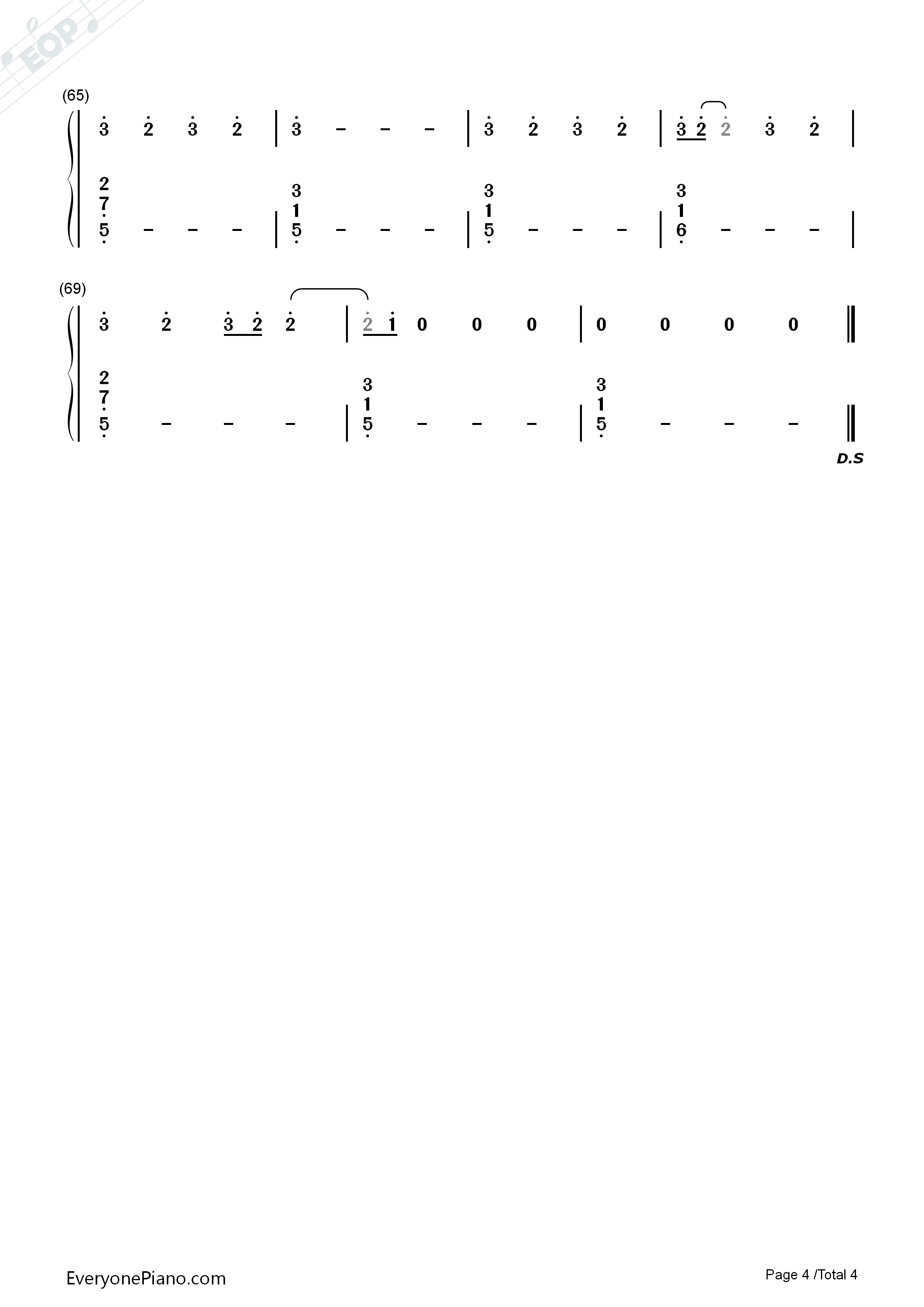 Riptide钢琴简谱_Vance_Joy演唱