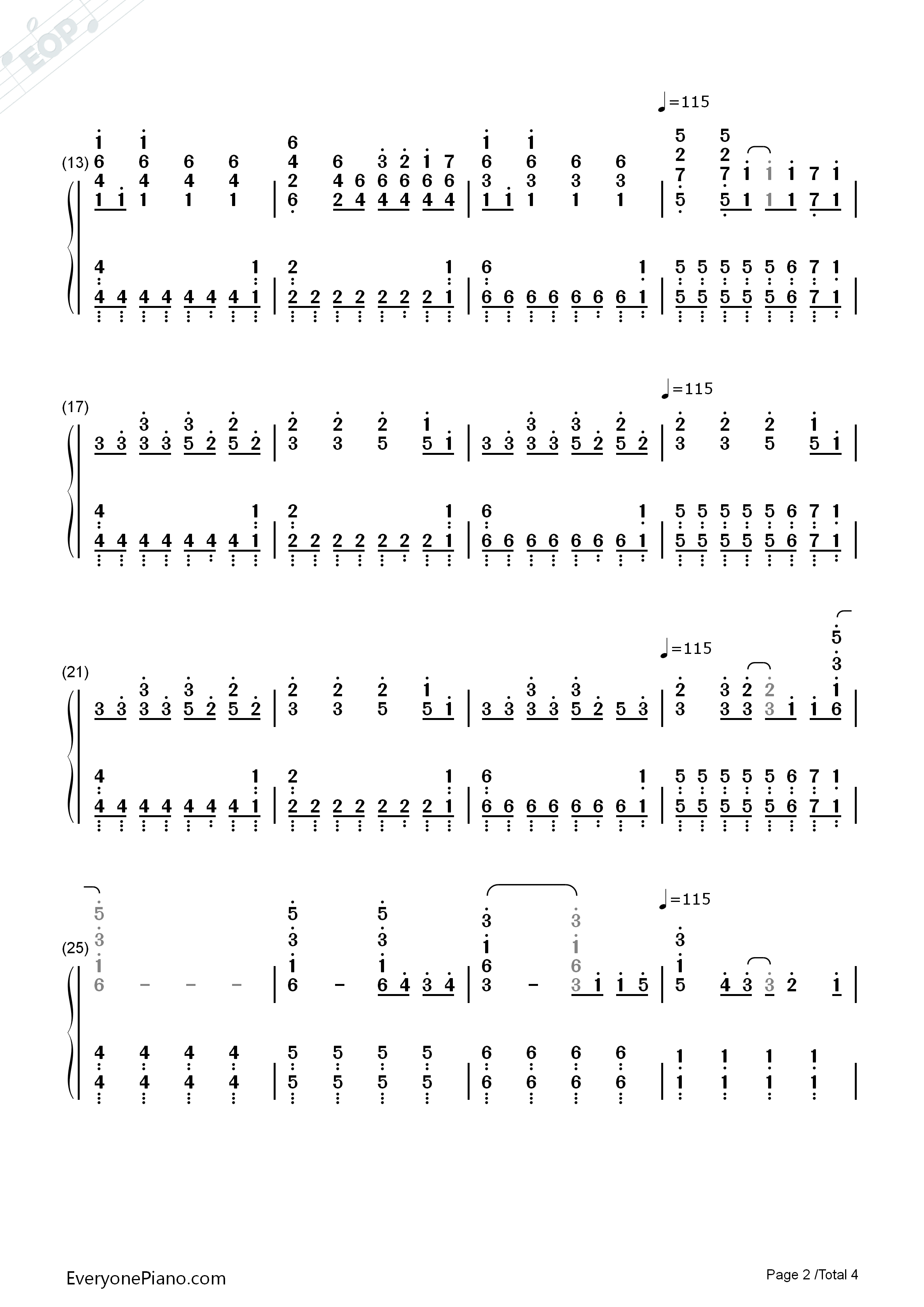 Beauty_and_a_Beat_钢琴简谱_Justin_Bieber_ft._Nicki_Minaj演唱