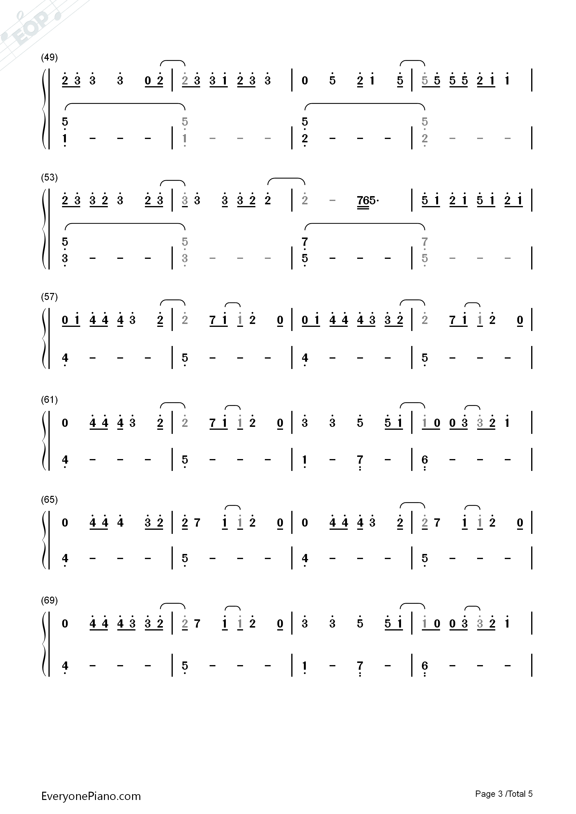 Night_Changes钢琴简谱_One_Direction演唱