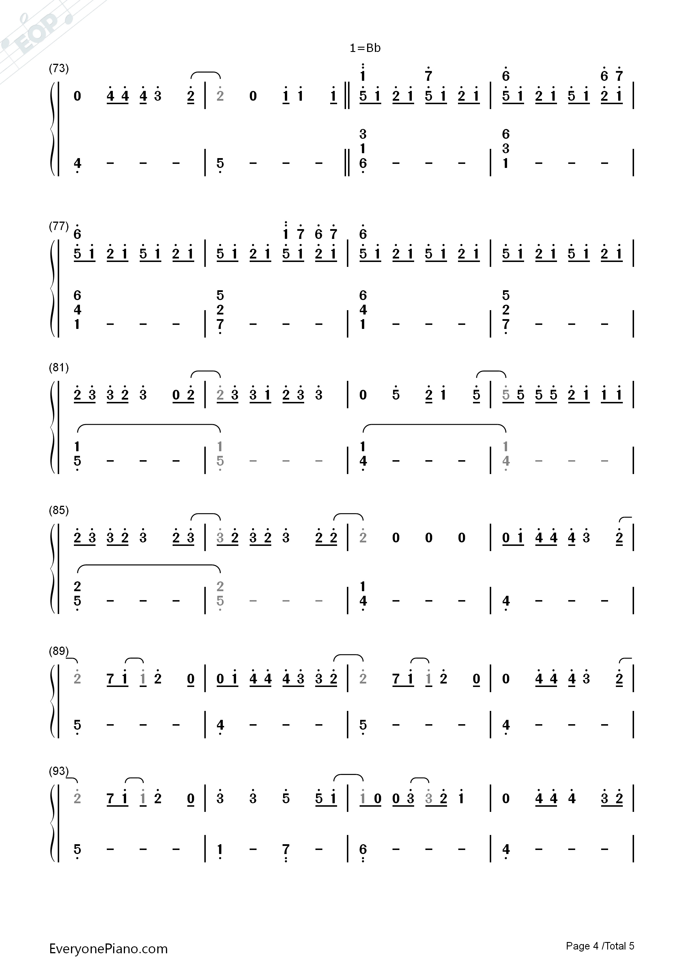 Night_Changes钢琴简谱_One_Direction演唱