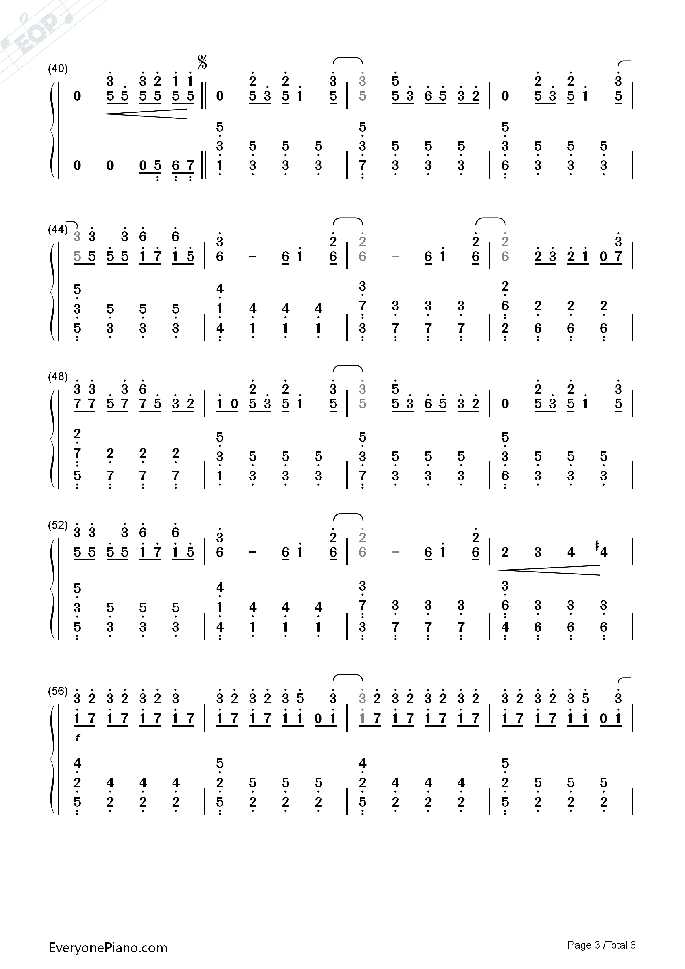 恋するフォーチュンクッキー（恋爱的幸运饼干）钢琴简谱_AKB48演唱