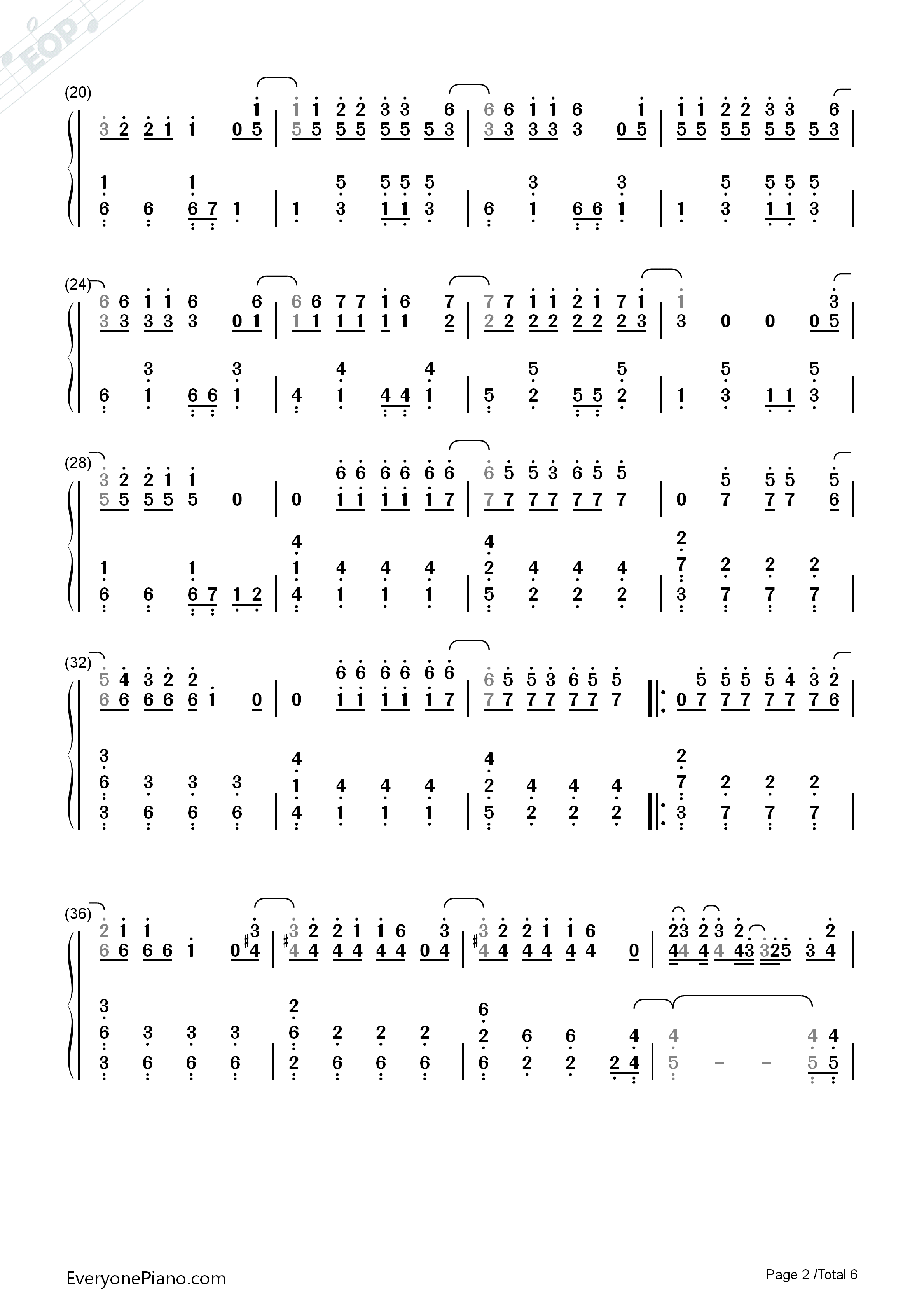 恋するフォーチュンクッキー（恋爱的幸运饼干）钢琴简谱_AKB48演唱