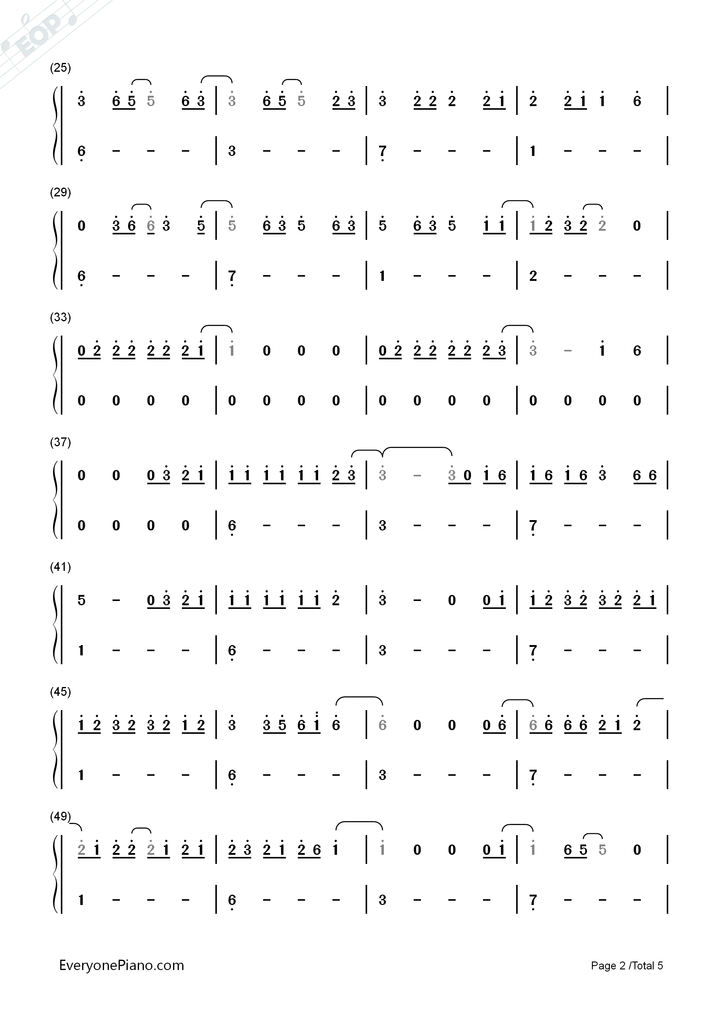 O.D_on_You钢琴简谱_Violet_Days演唱