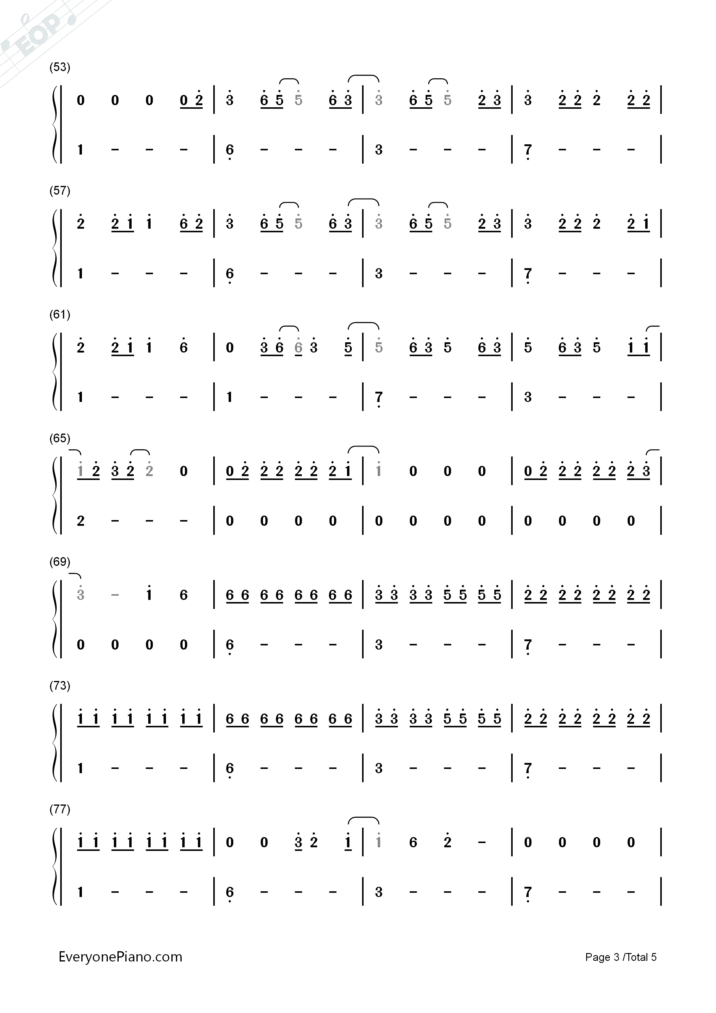 O.D_on_You钢琴简谱_Violet_Days演唱