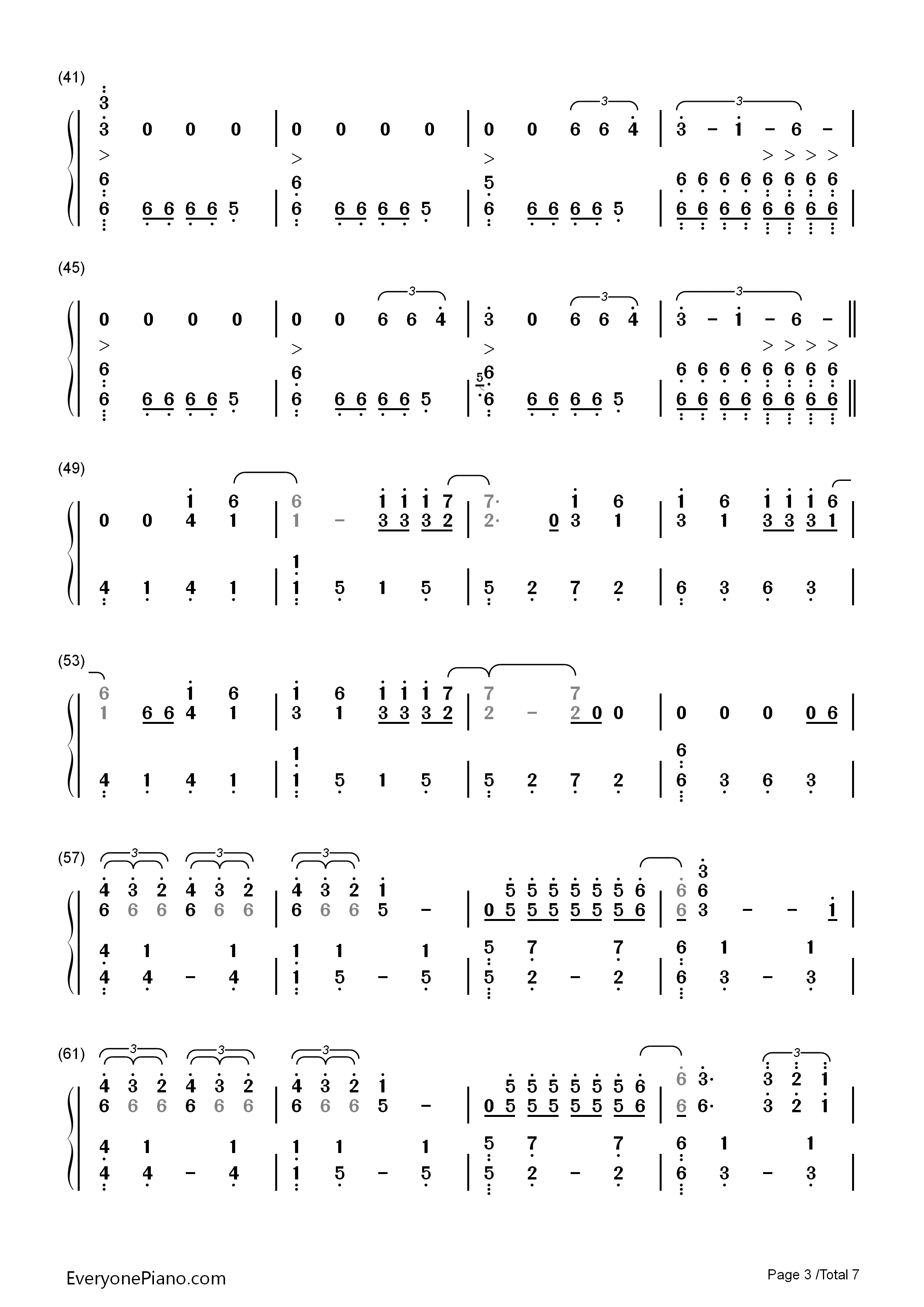 Don't_Let_Me_Down钢琴简谱_The_Chainsmokers演唱
