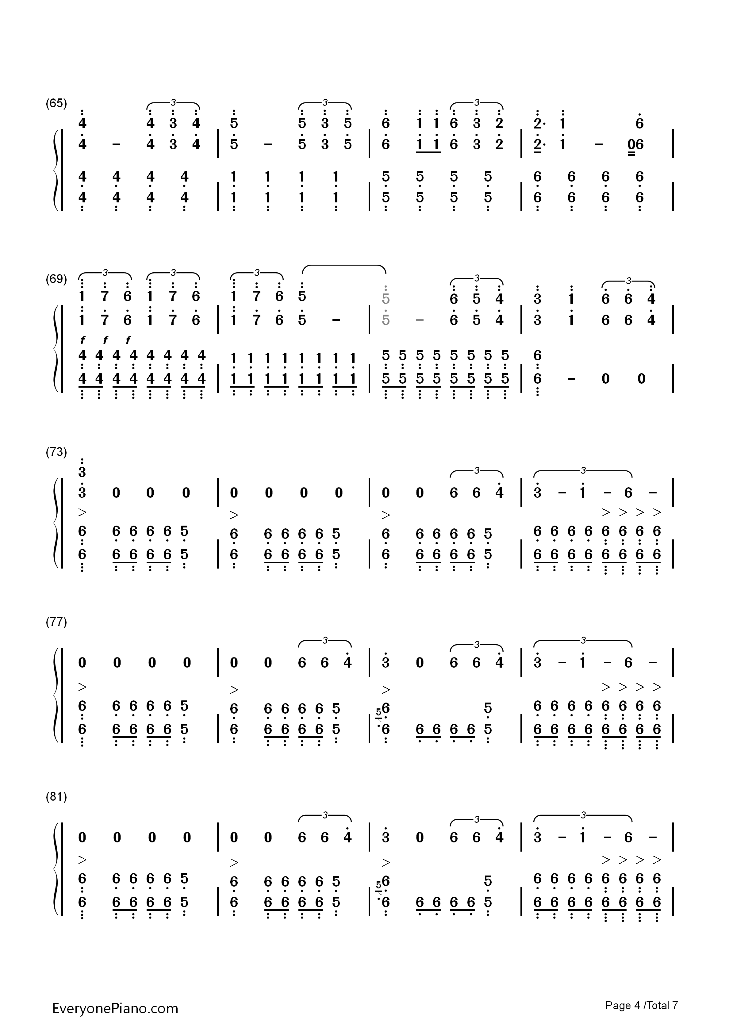 Don't_Let_Me_Down钢琴简谱_The_Chainsmokers演唱