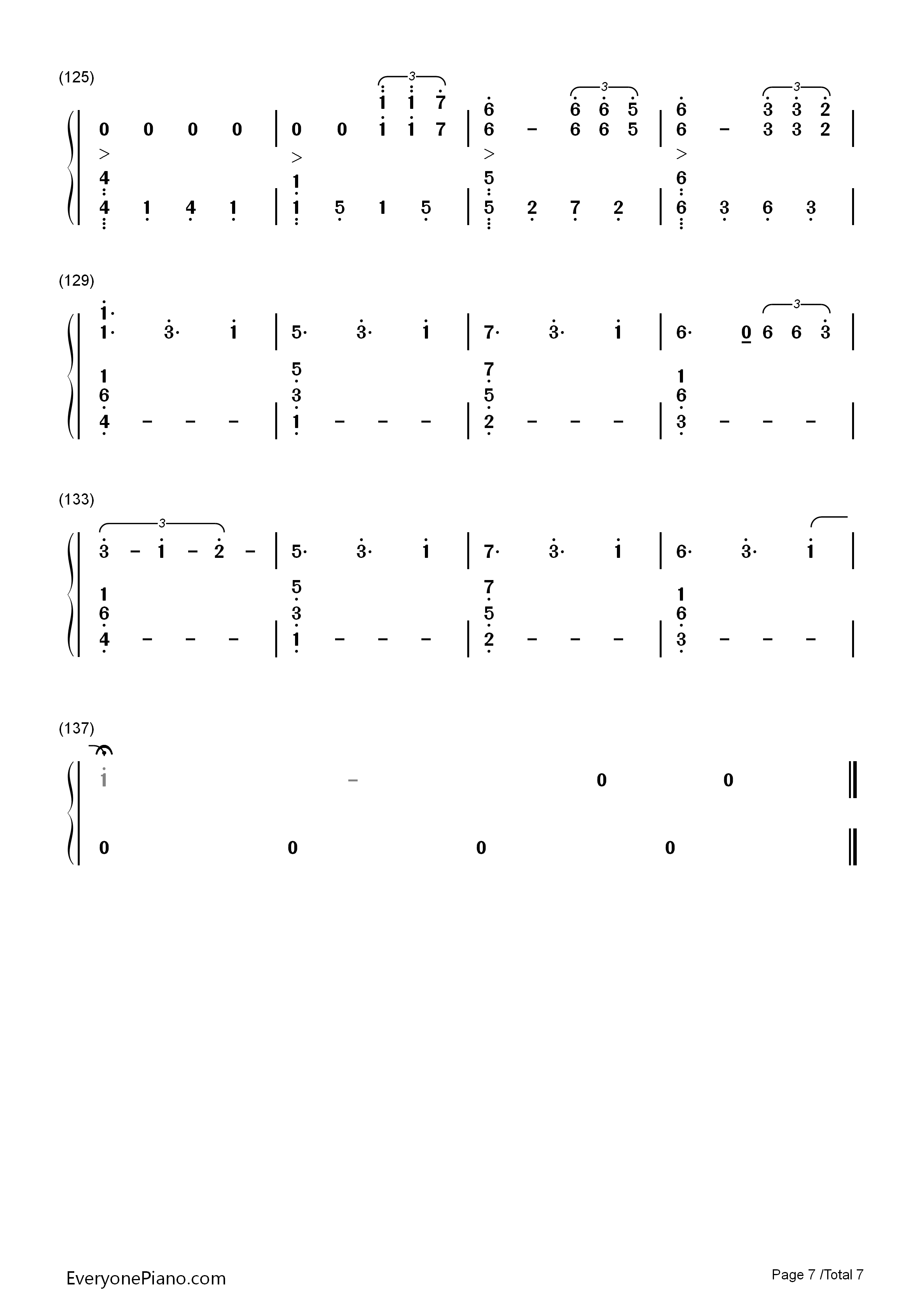 Don't_Let_Me_Down钢琴简谱_The_Chainsmokers演唱