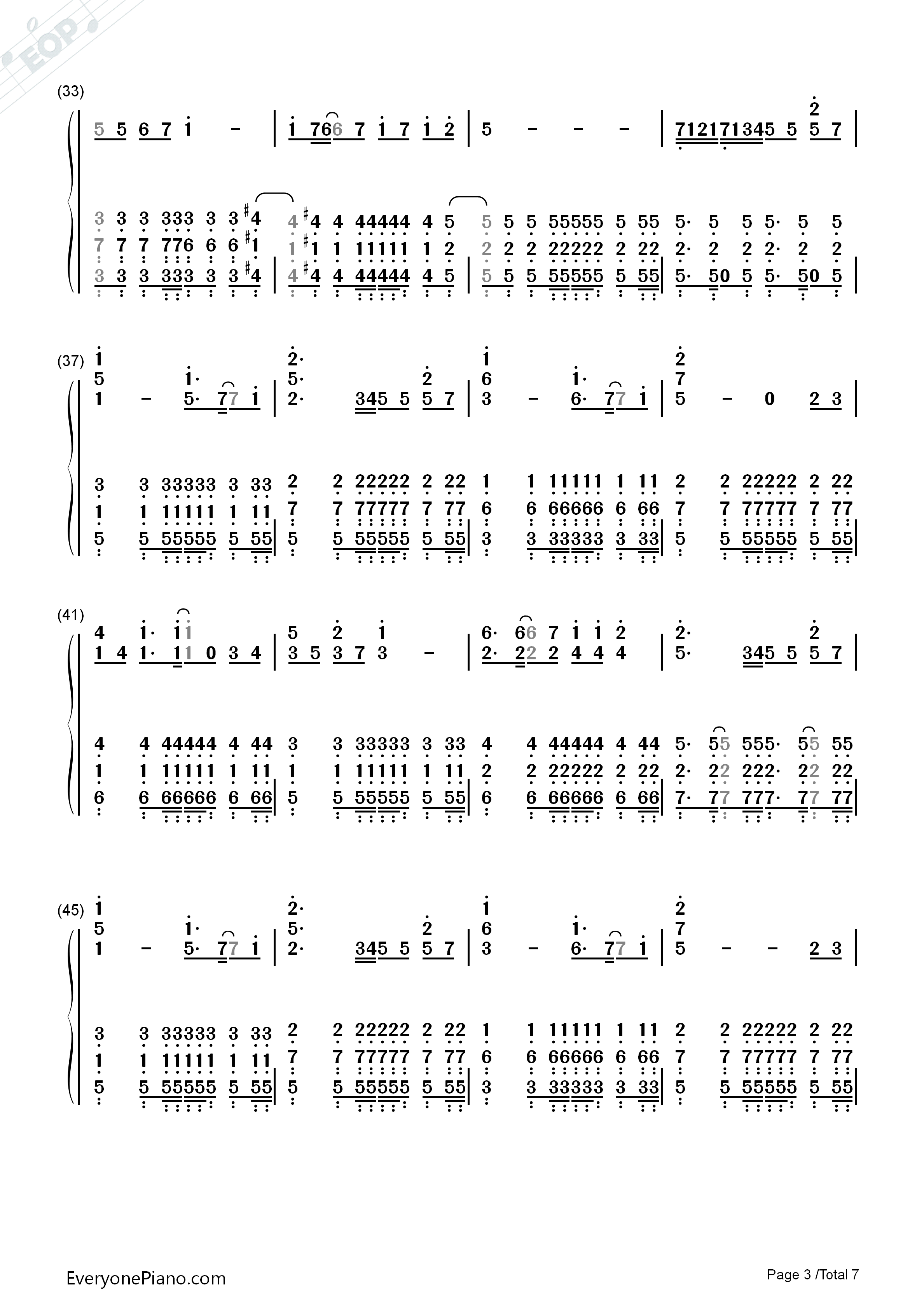 ごめんね、SUMMER钢琴简谱_SKE48演唱