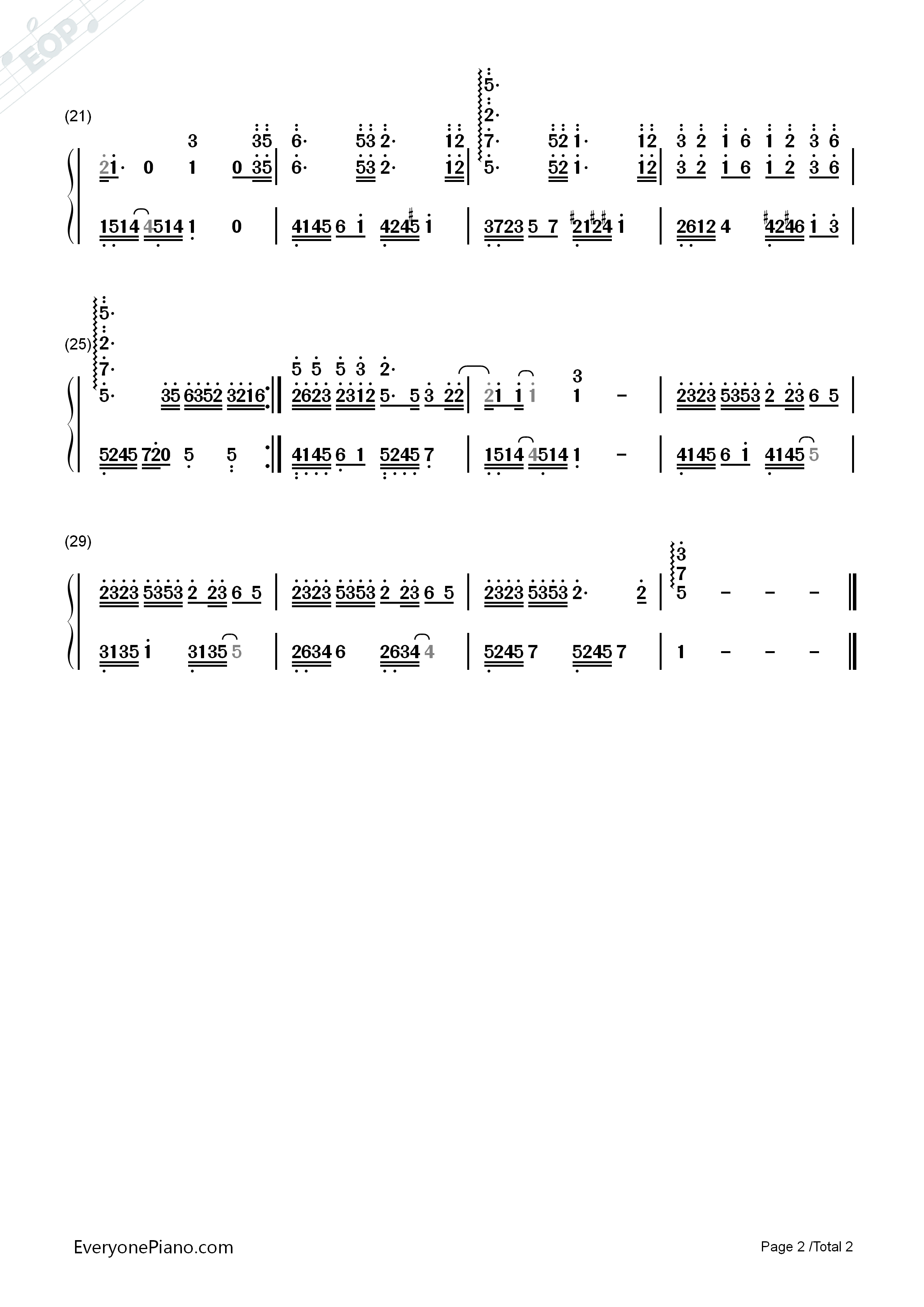 青花瓷钢琴简谱_周杰伦演唱