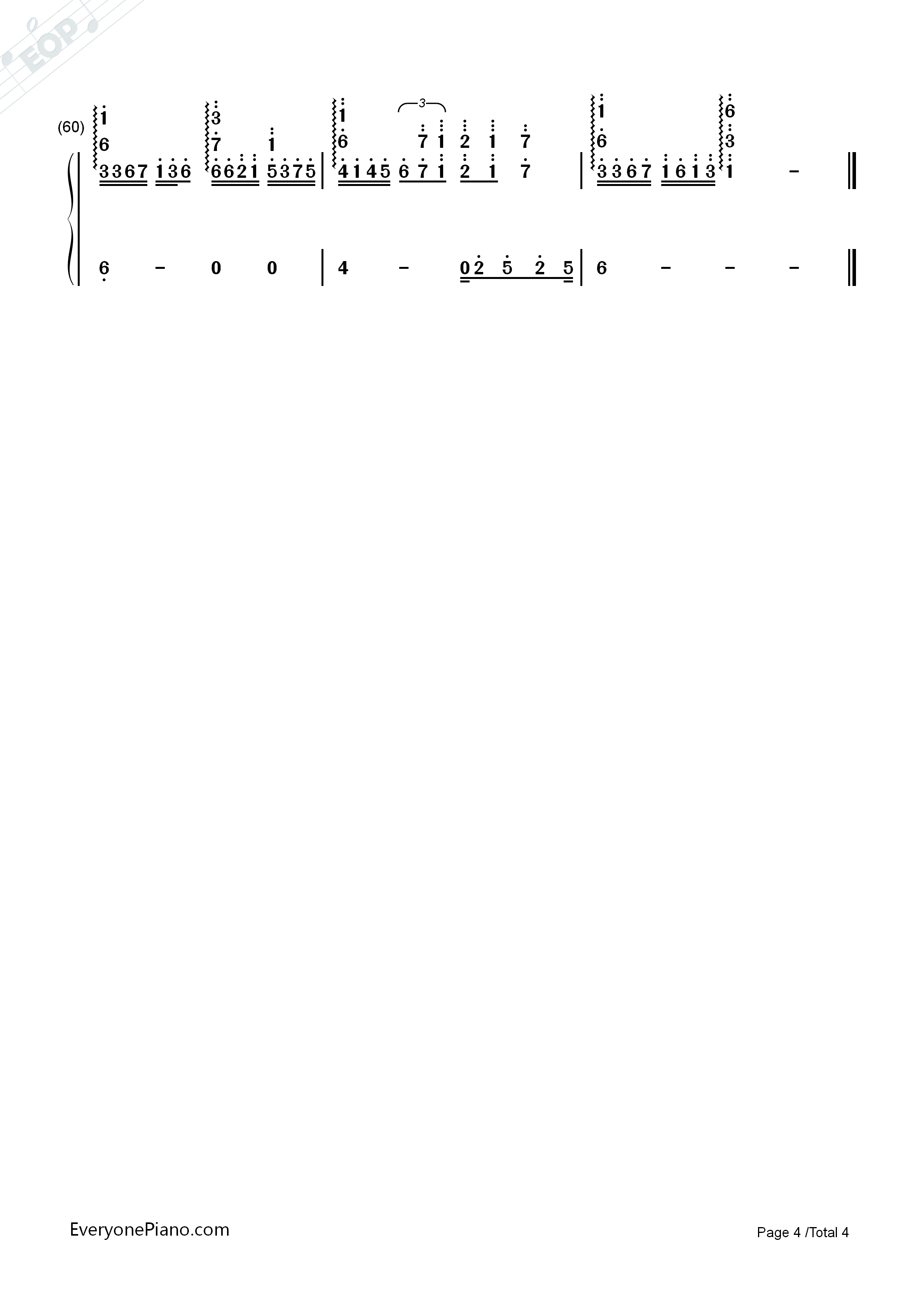 Mascara_(烟燻妆)钢琴简谱_邓紫棋演唱