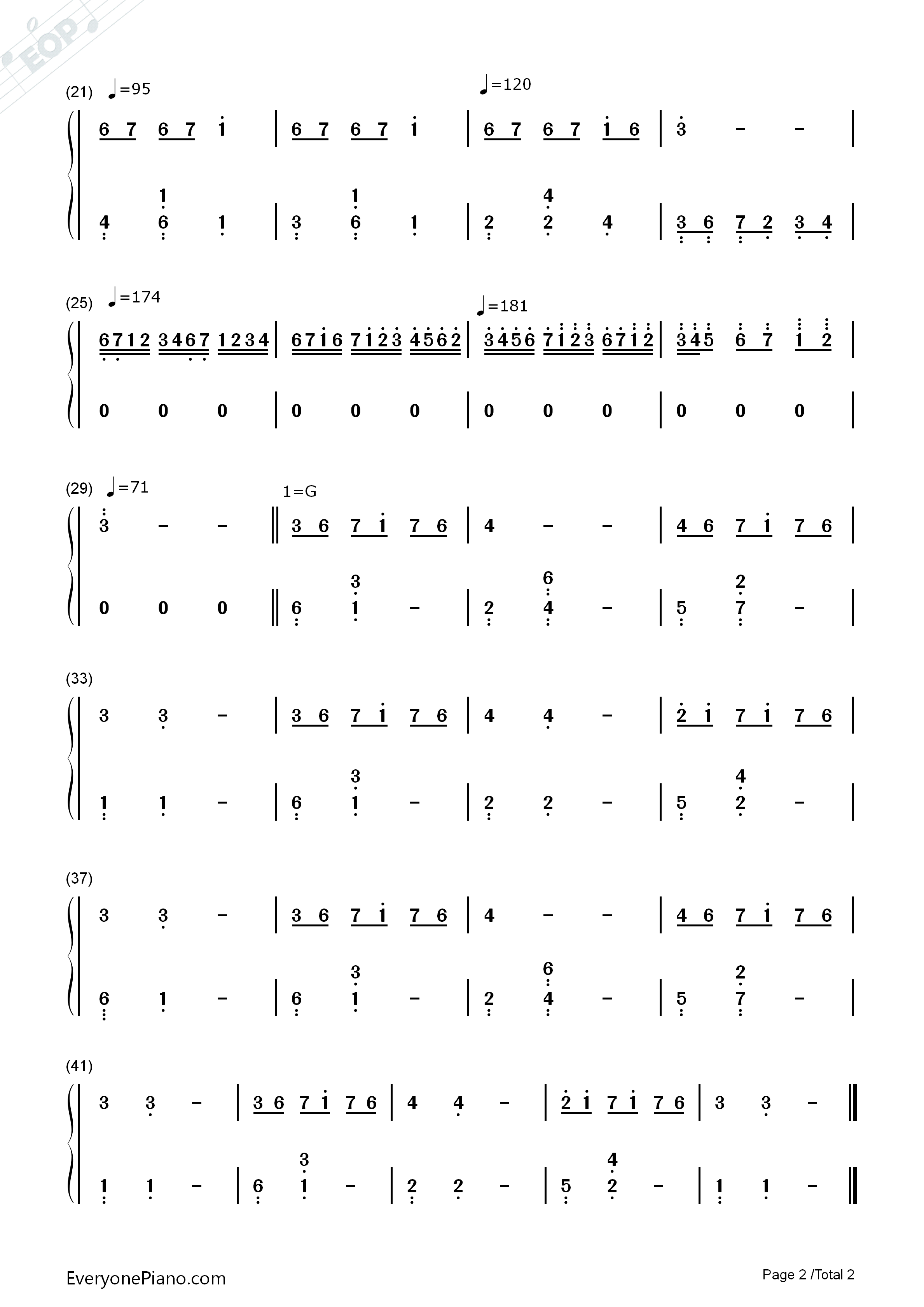 Late_For_The_Date钢琴简谱_Justin_Hurwitz演唱