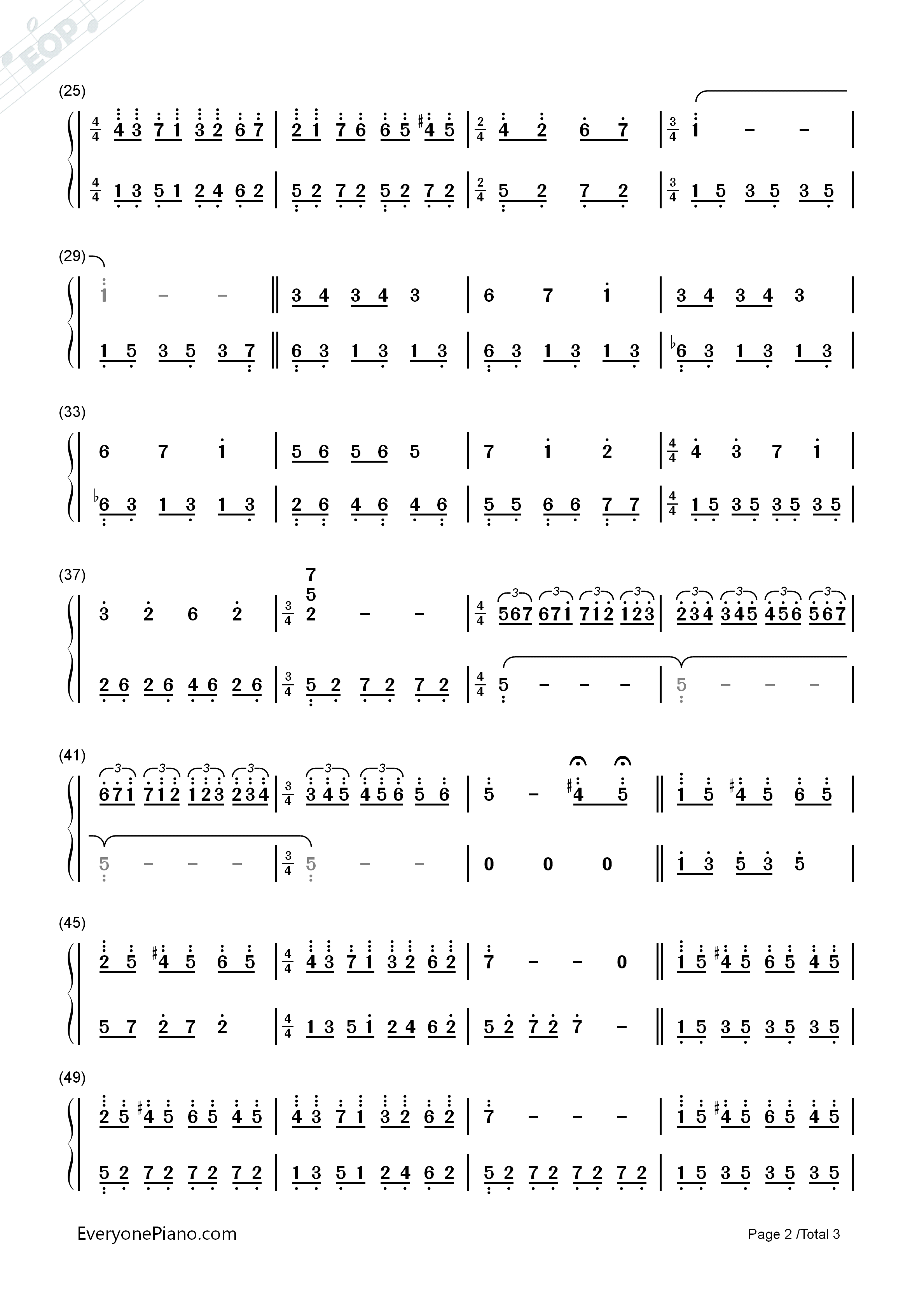 爱的旋律钢琴简谱_理查德•克莱德曼演唱