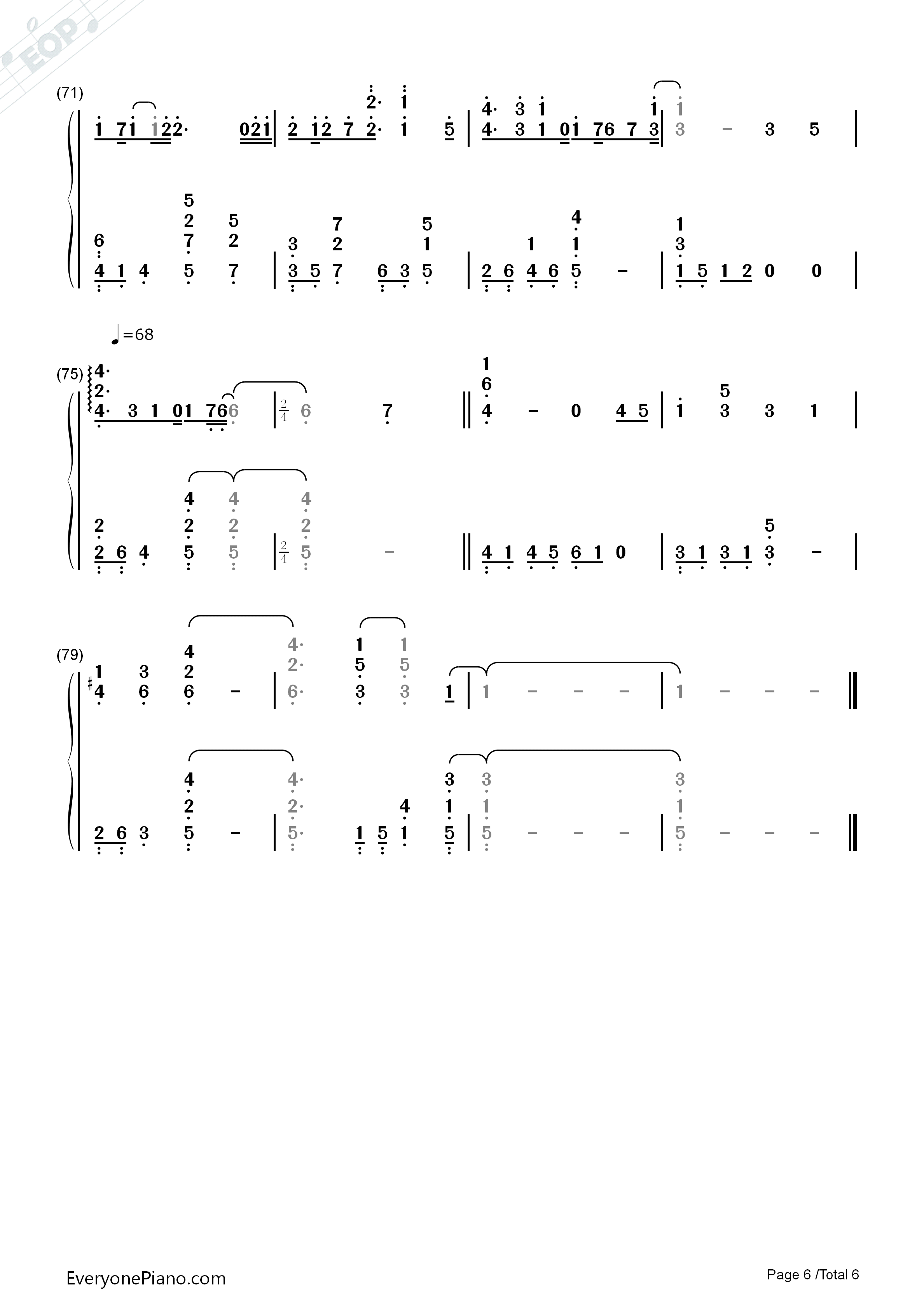 Don't_Say_Goodbye钢琴简谱_东方神起演唱
